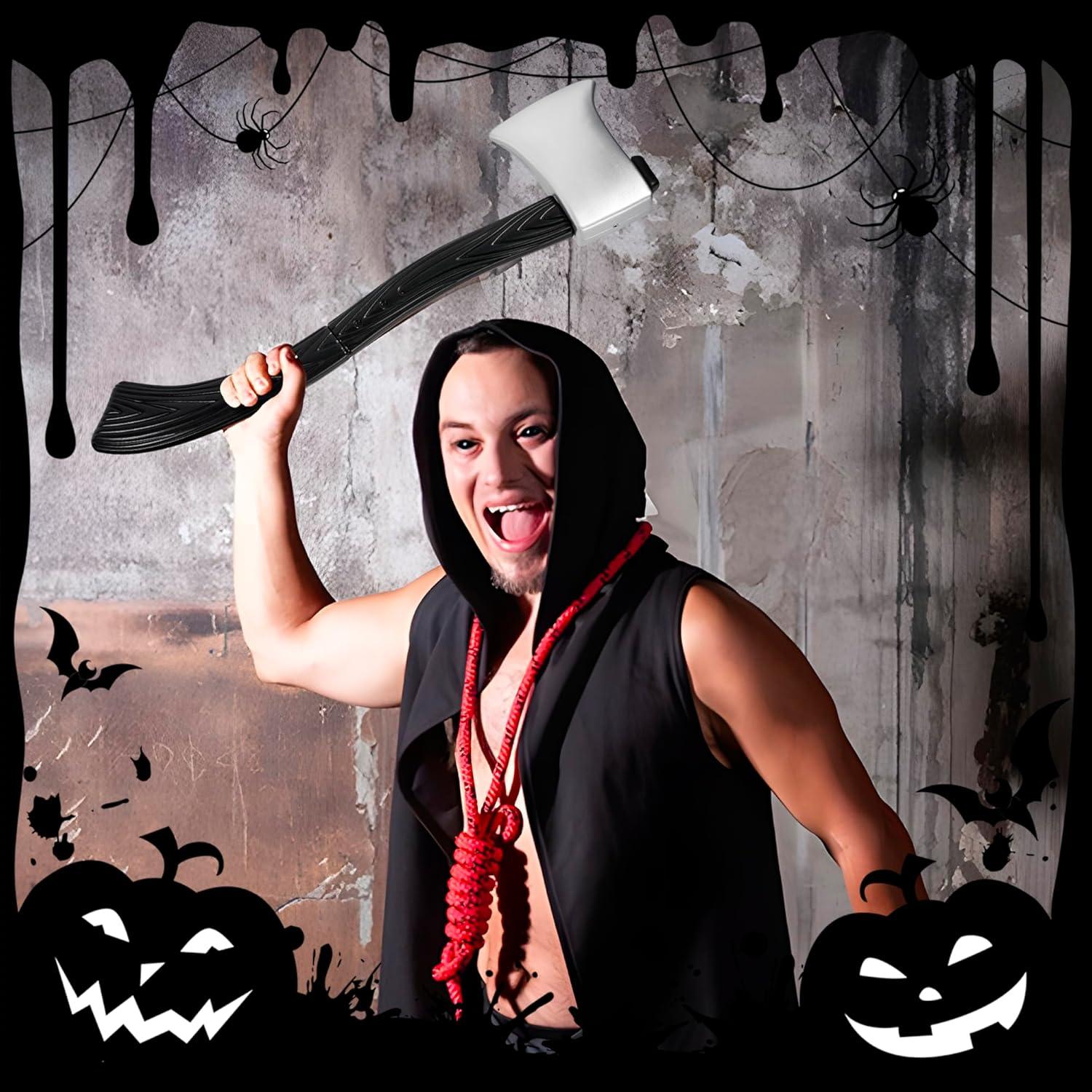 Hacha Falsa DAYSTART 60 cm para Disfraz Adulto - Halloween