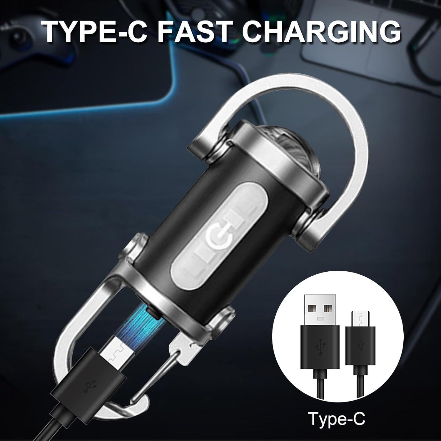 Paquete de 2 Linternas Mini Recargables Skywolfeye 350 Lúmenes