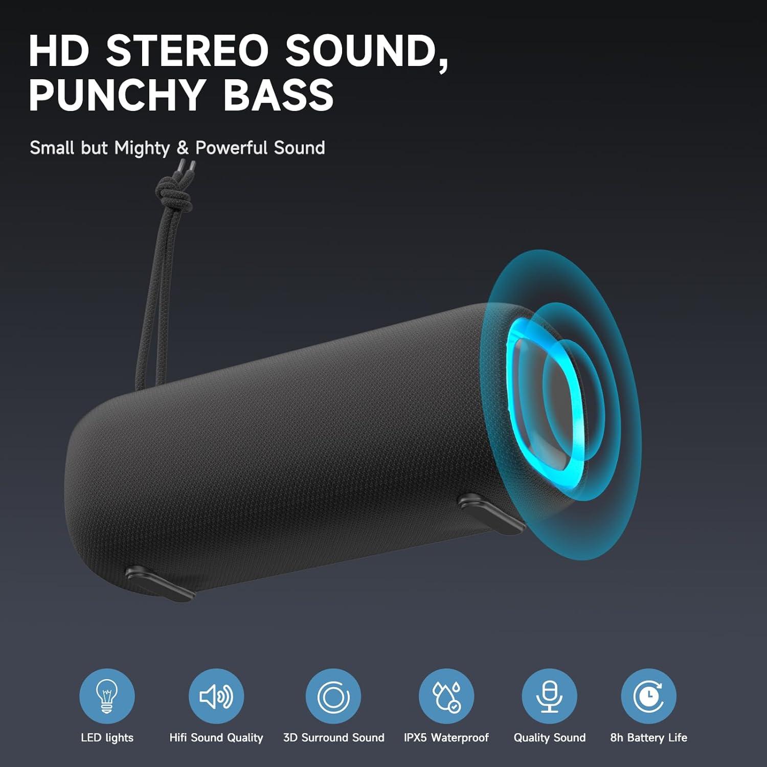 Altavoz Bluetooth Peicheng 03C Portátil Impermeable IPX5 4000mAh