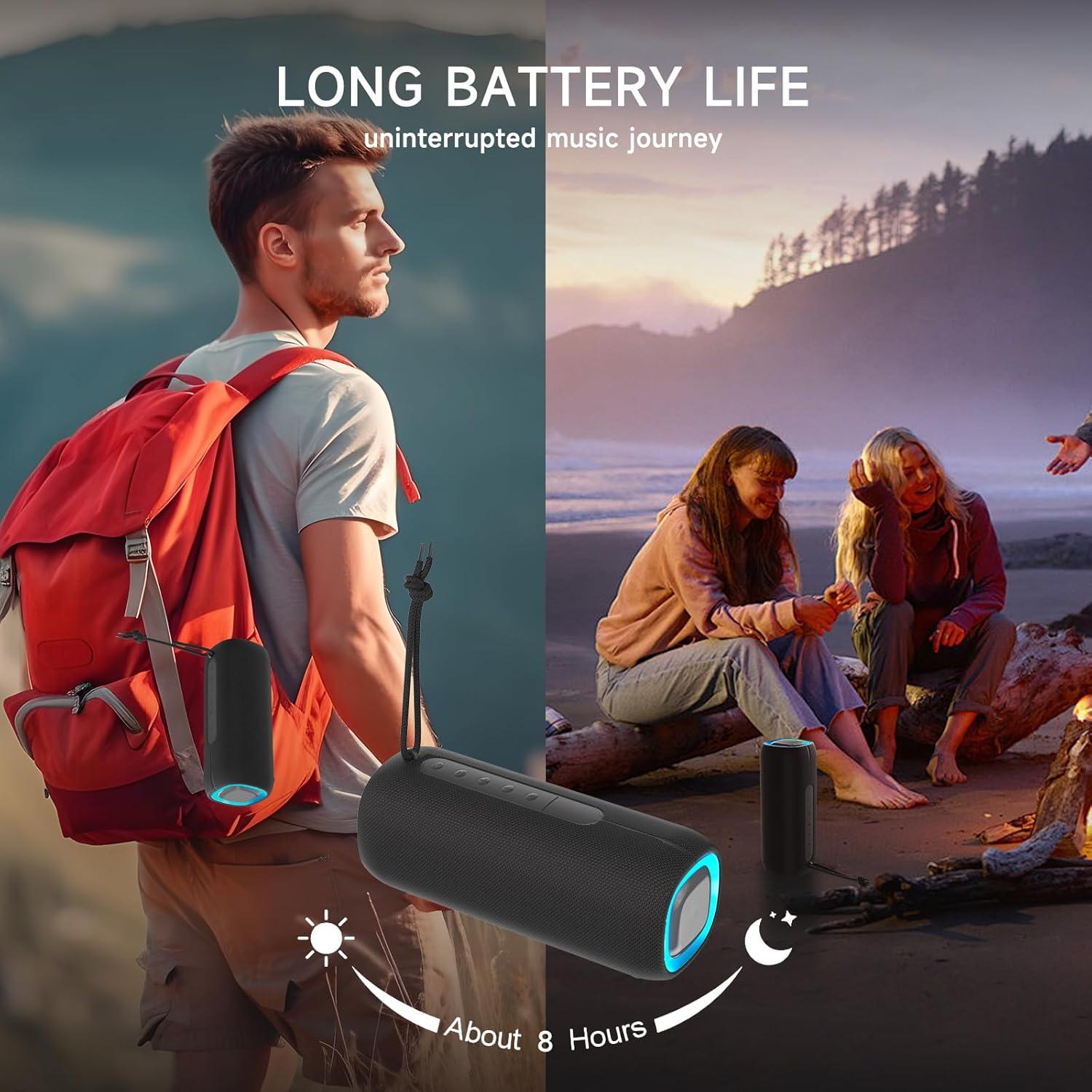 Altavoz Bluetooth Peicheng 03C Portátil Impermeable IPX5 4000mAh