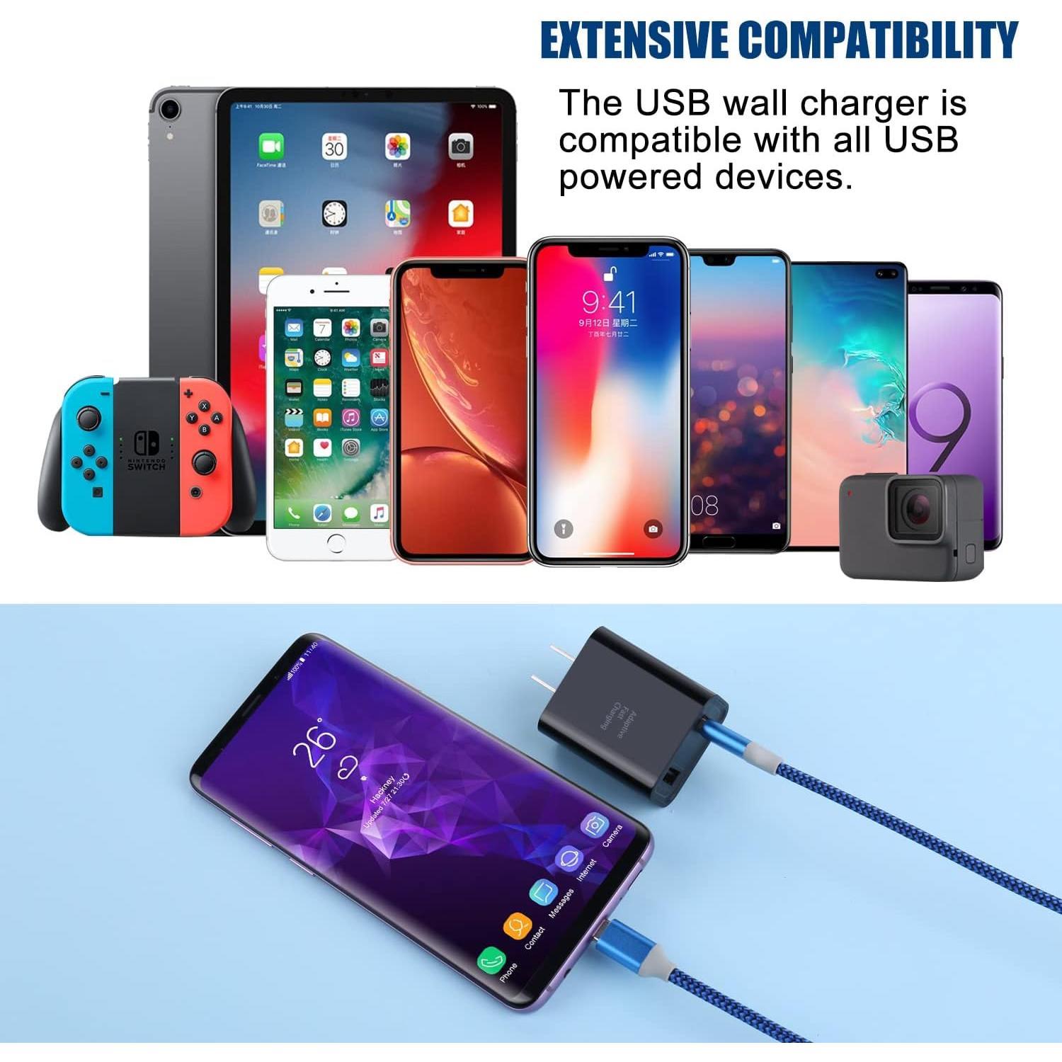 Cargador de Pared USB Dual Costyle 30W 2 Puertos Carga Rápida