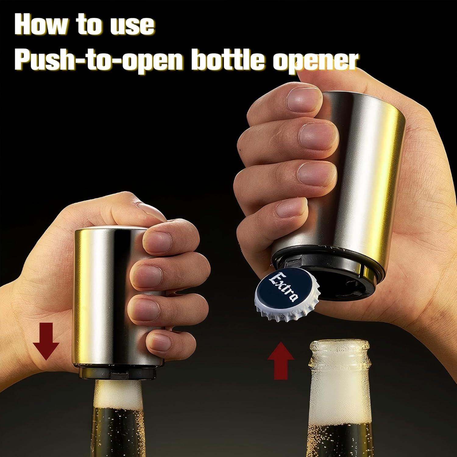 Abrebotellas Magnético HMTIY de Acero Inoxidable para Cerveza