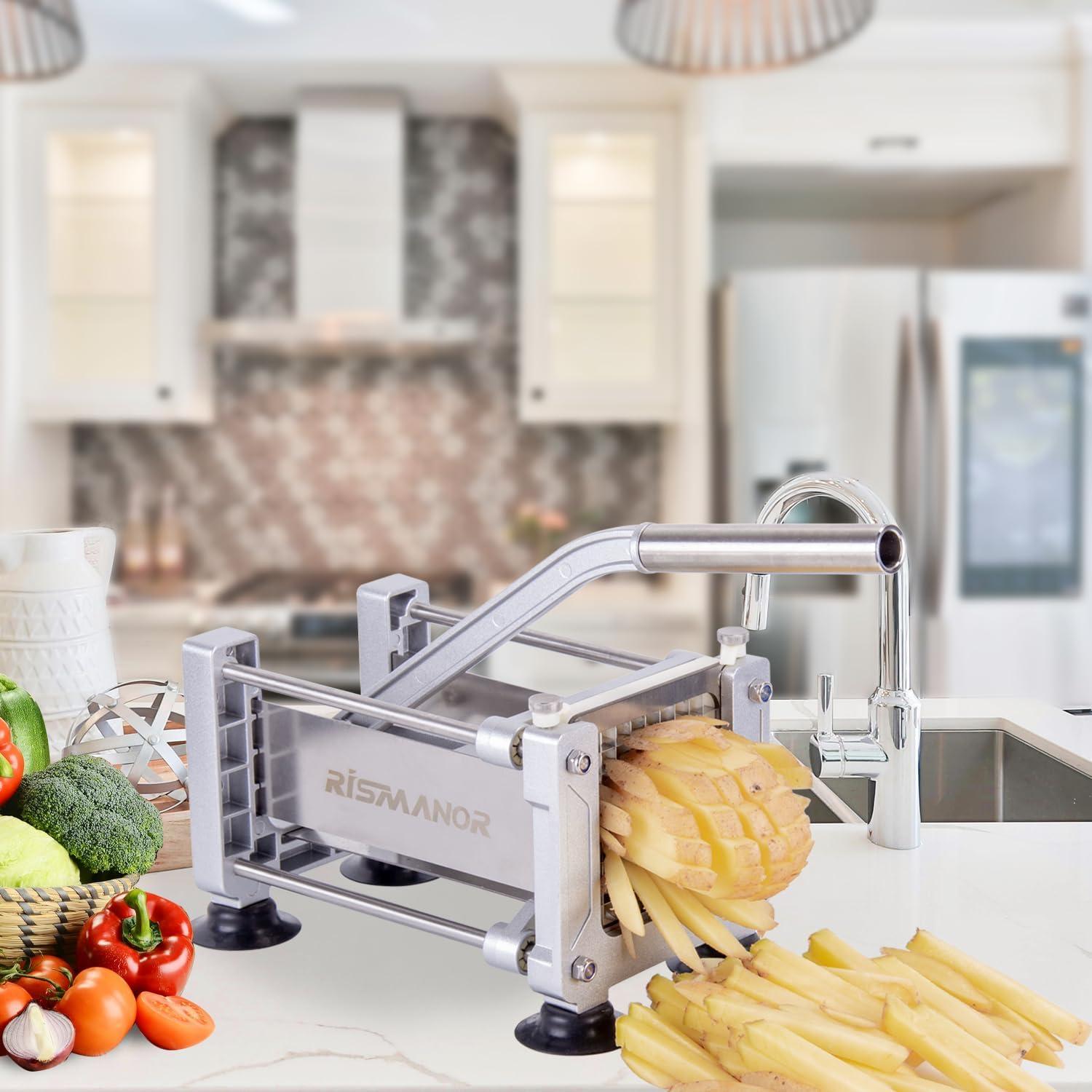 Cortador de Papas Fritas Rismanor Acero Inoxidable 3 Tamaños