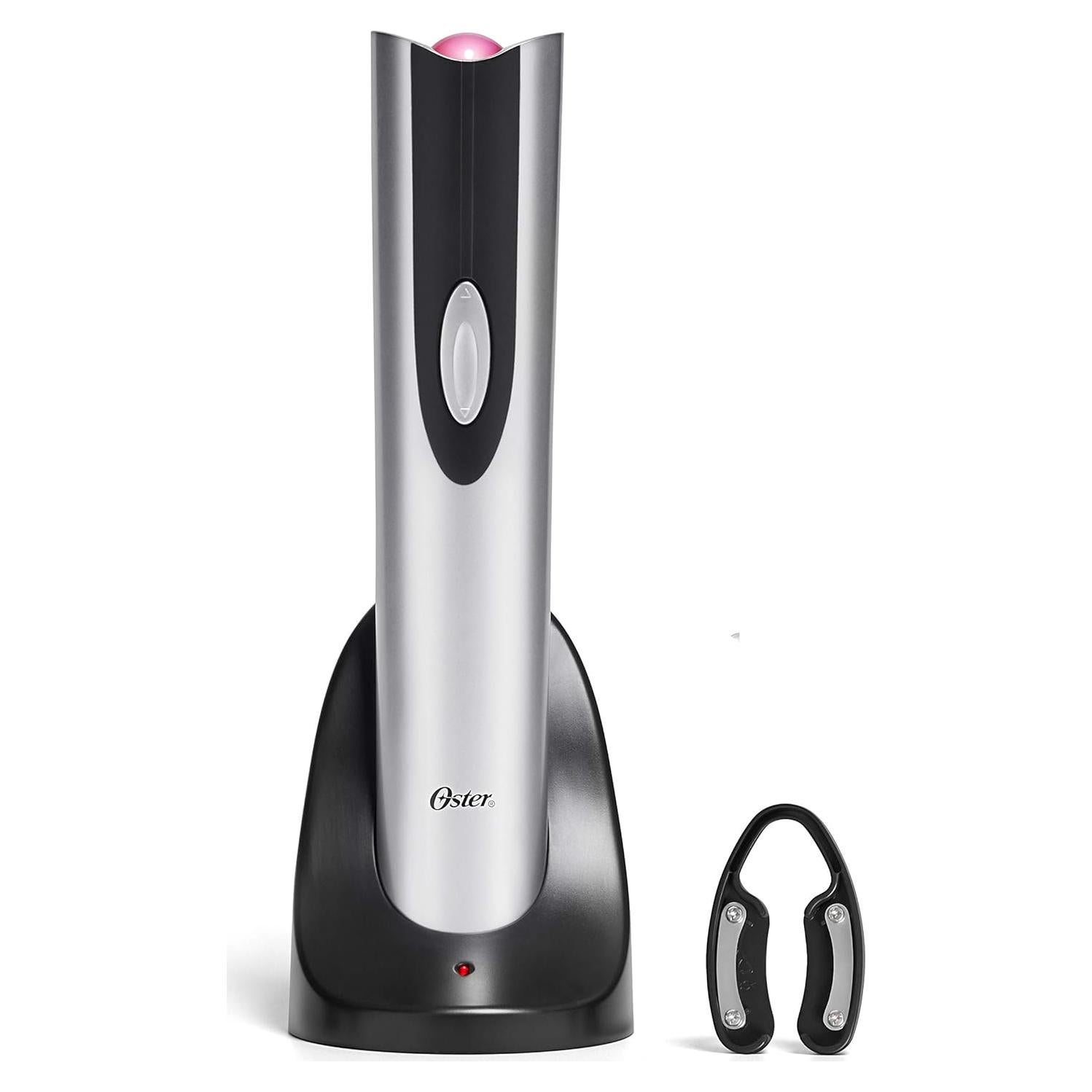 Abridor de Botellas de Vino Eléctrico Inalámbrico Oster Plata