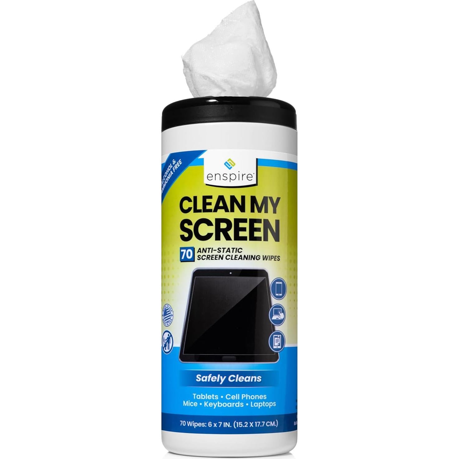 Toallitas de Limpieza Antiestáticas Enspire 70 Unidades