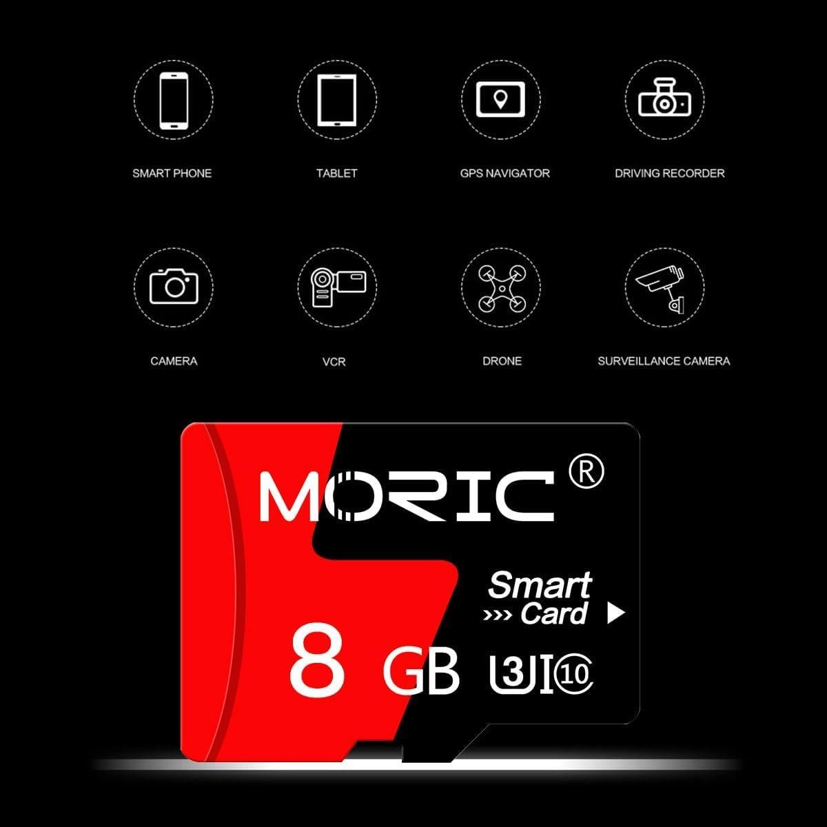 Paquete de 2 tarjetas Micro SD 8GB MORIC con adaptador SD