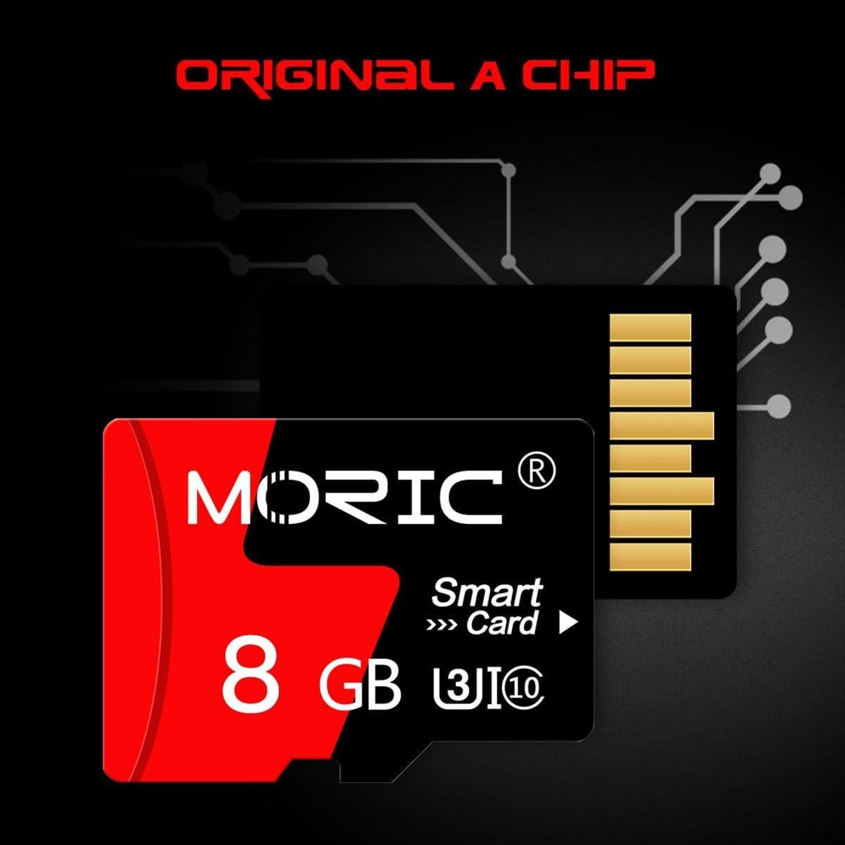 Paquete de 2 tarjetas Micro SD 8GB MORIC con adaptador SD