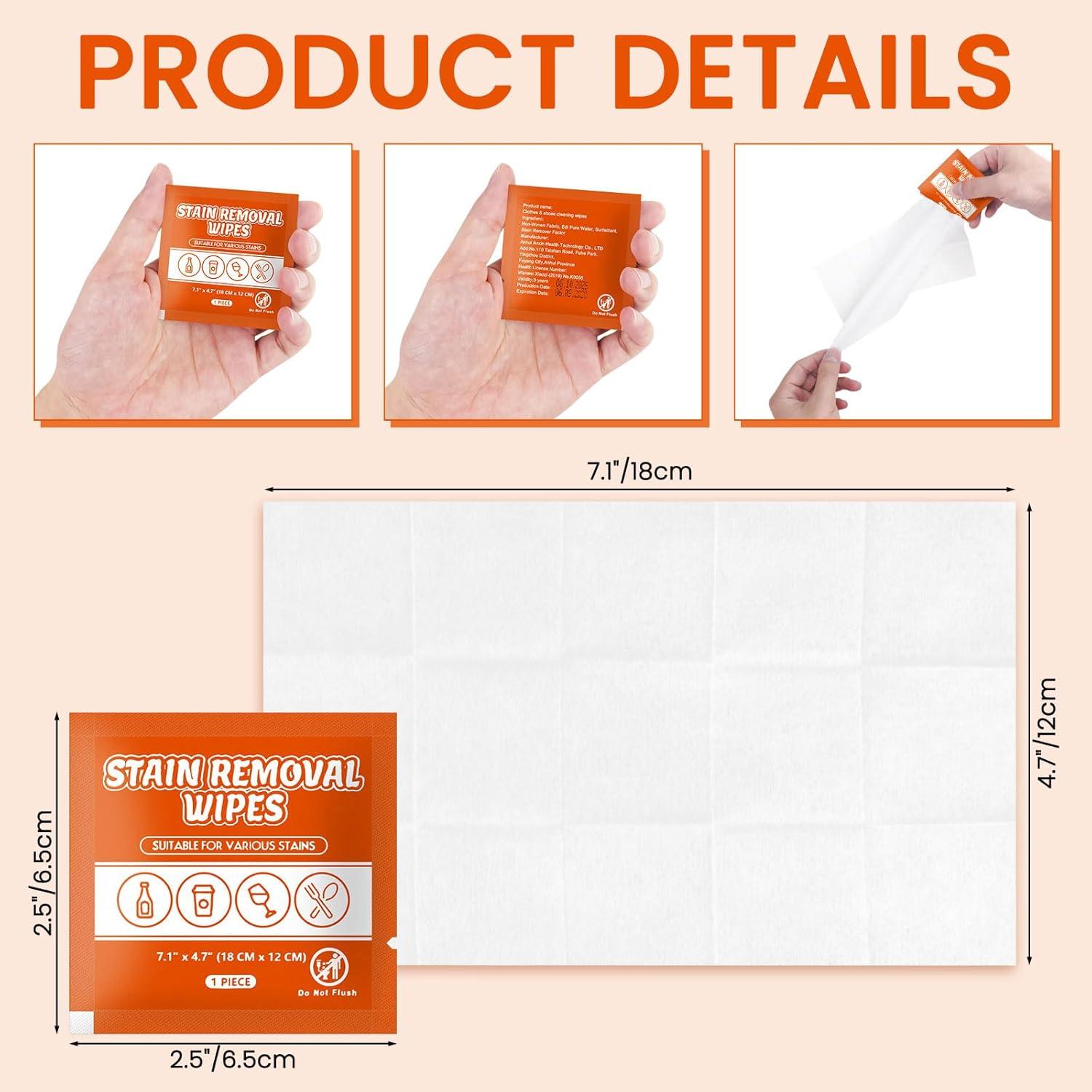 Toallitas Quitamanchas Húmedas RSQAZQ 100 Unidades Viaje