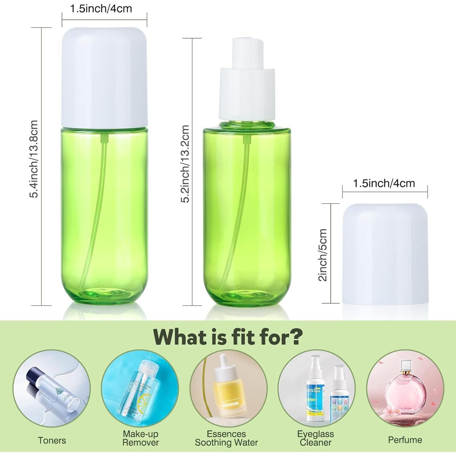 Botella de Spray Bynccea 100ml Recargable A Prueba de Fugas