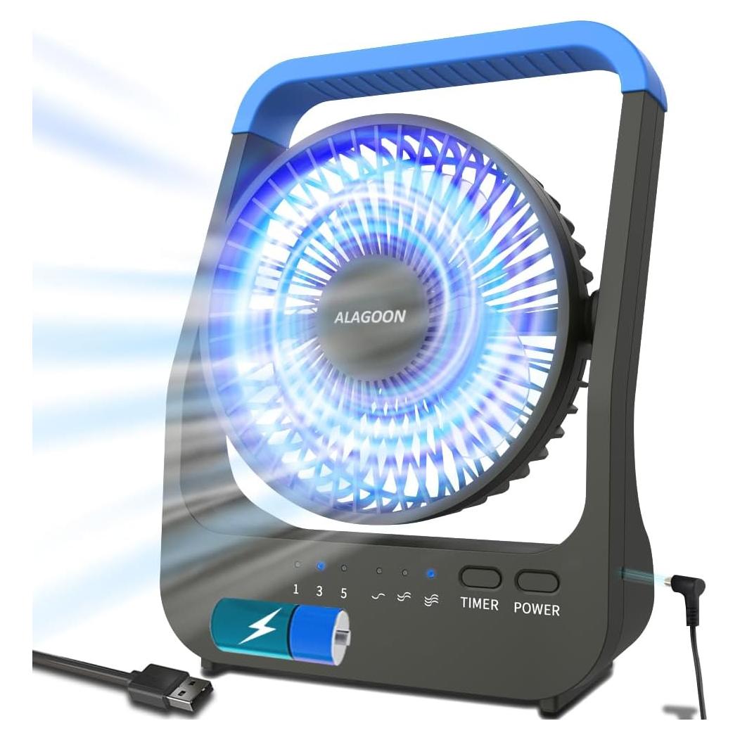 Ventilador de Escritorio Portátil ALAGOON FSGDC03 3 Velocidades