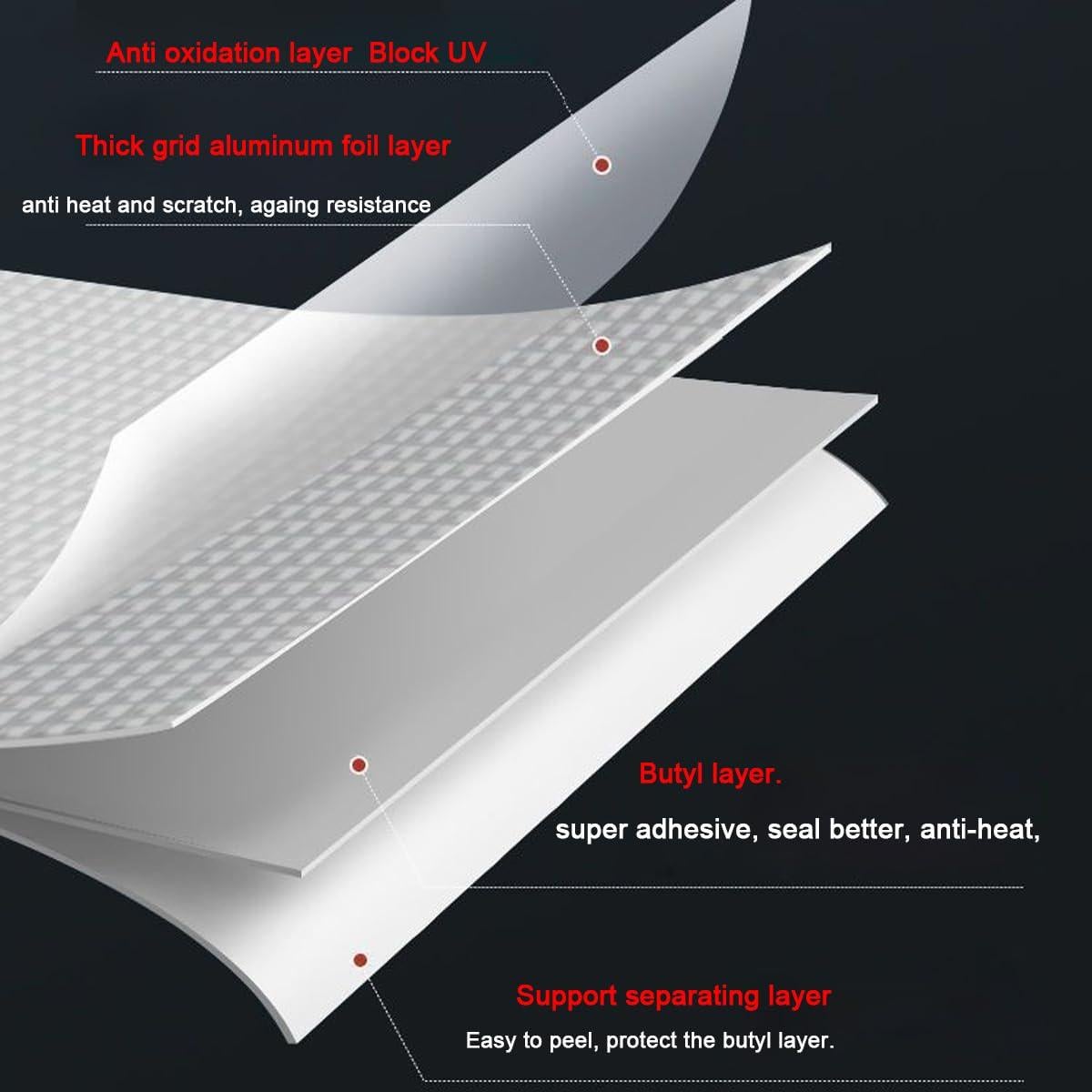 Cinta Butílica Impermeable YXS 5cm x 5m para Reparaciones