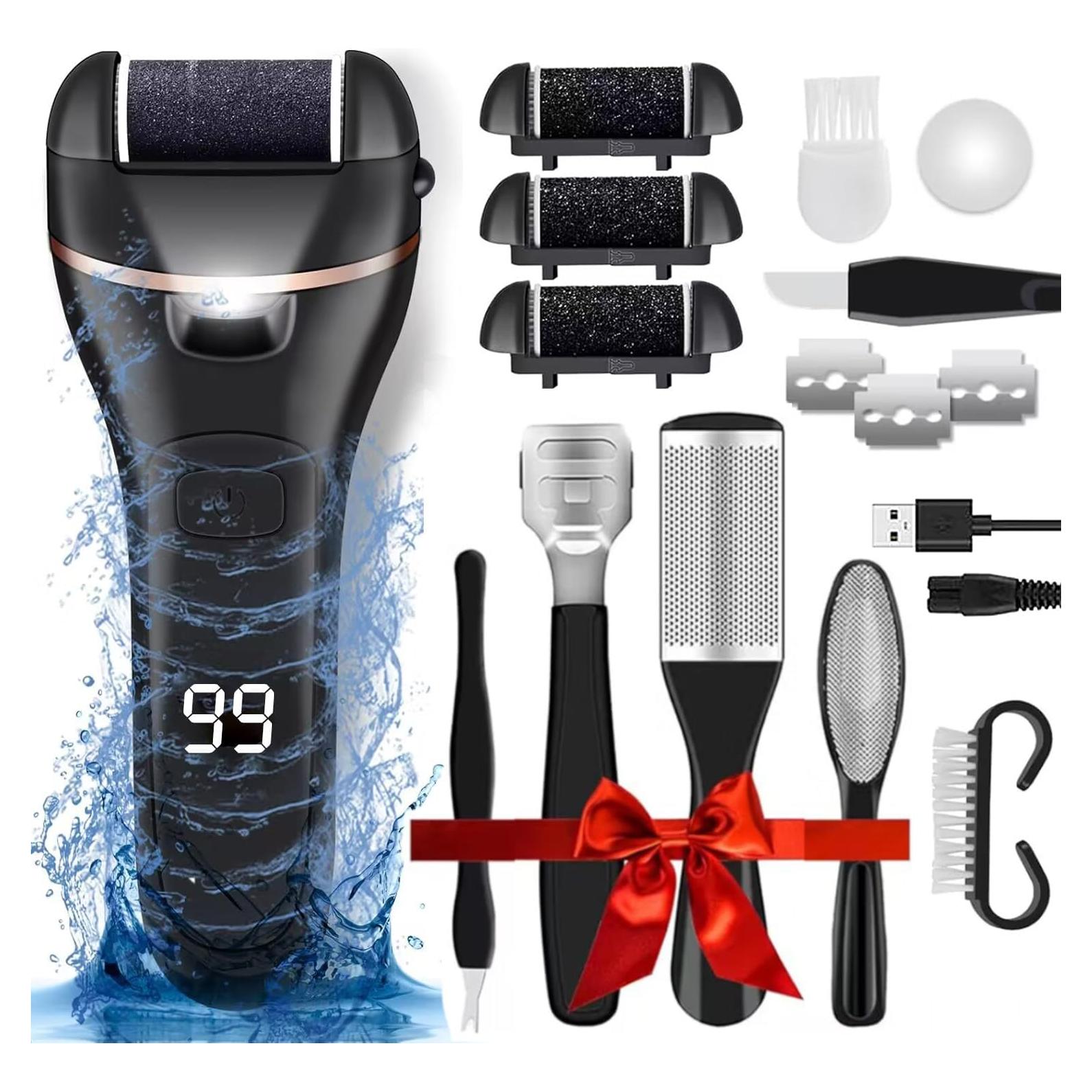 Removedor de Callos Eléctrico LAVAED con 3 Cabezas y Luz LED