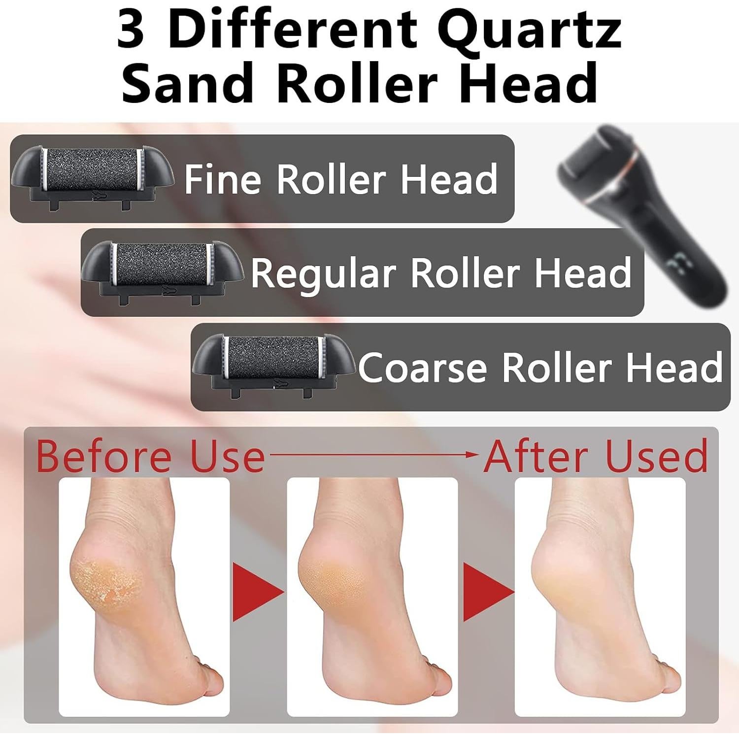 Removedor de Callos Eléctrico LAVAED con 3 Cabezas y Luz LED