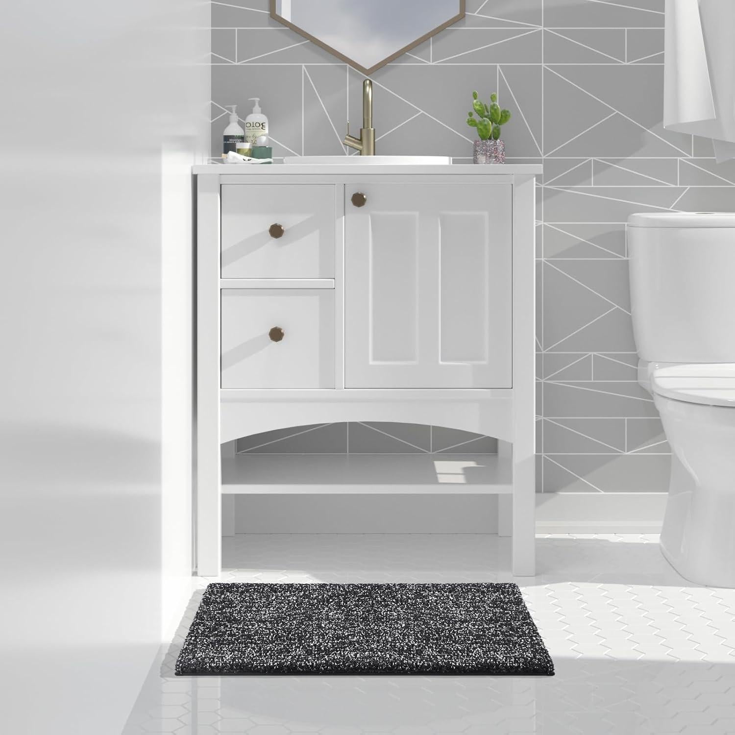 Alfombra de Baño Antideslizante Yimobra 61x43 cm Microfibra