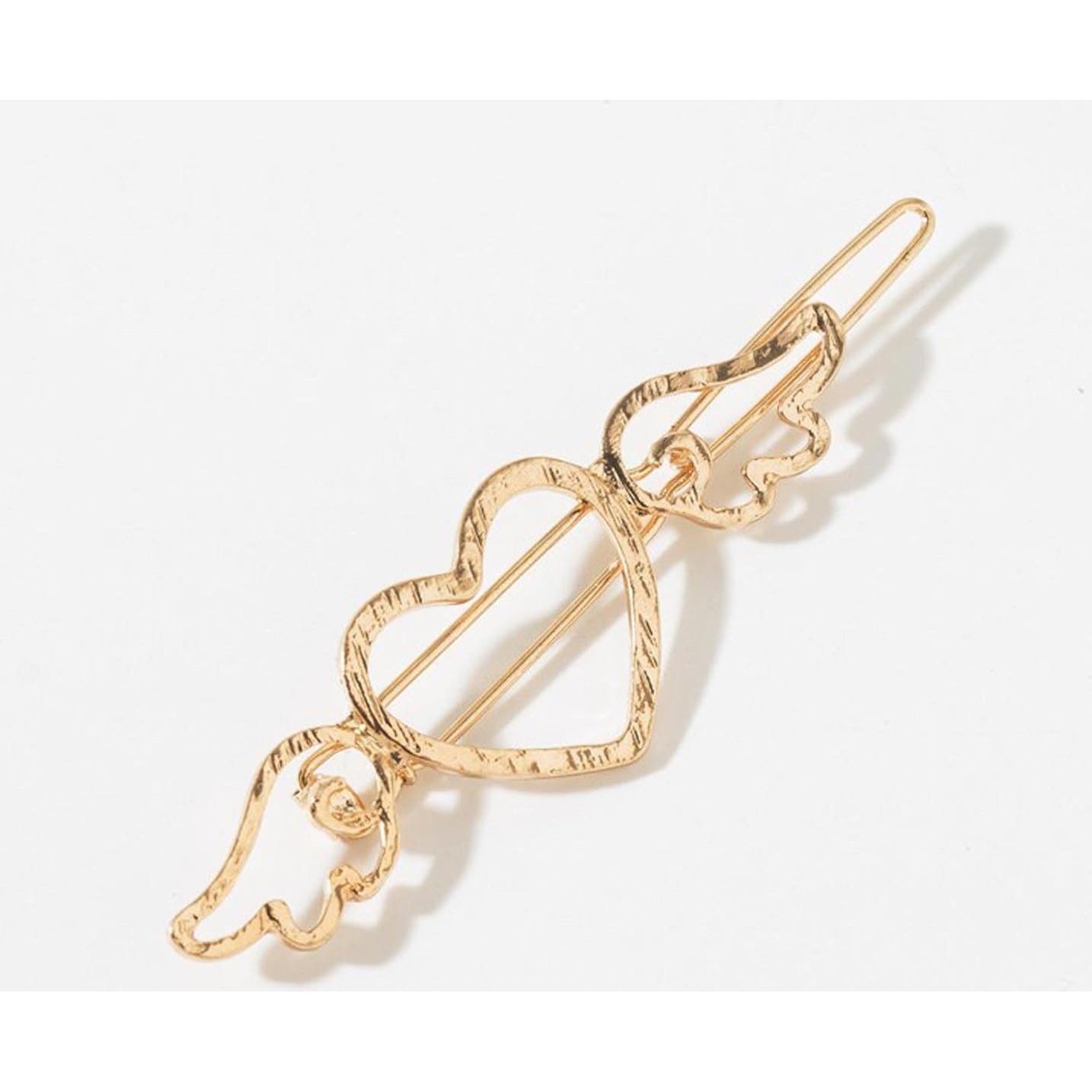 Clip de Pelo Corazón Dorado YienDoo - Accesorio Minimalista