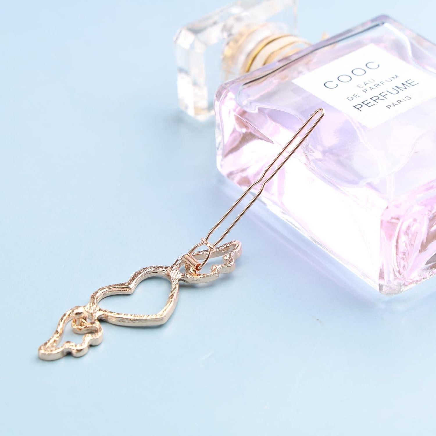 Clip de Pelo Corazón Dorado YienDoo - Accesorio Minimalista