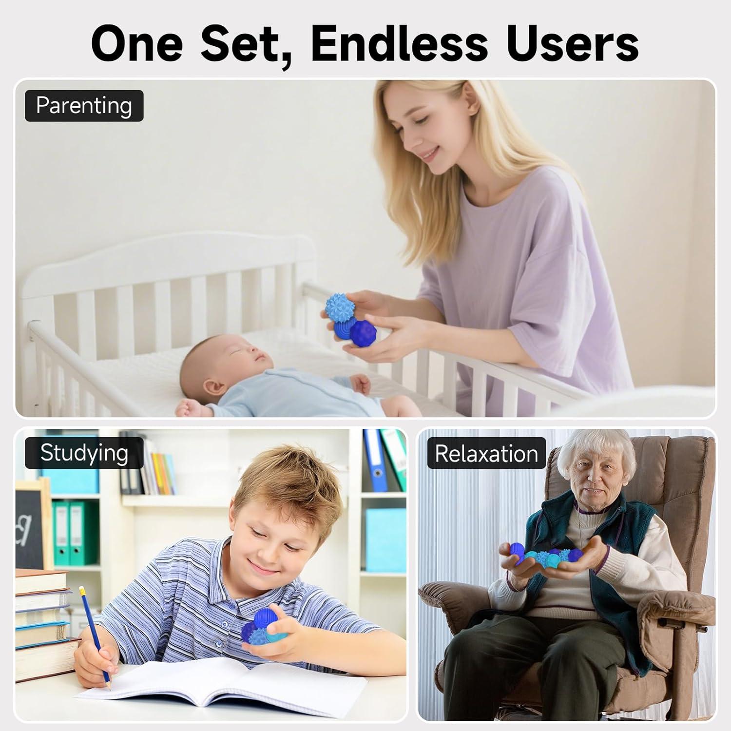 Juguetes Antiestrés Magnéticos VISREFUR 4 PCS Silicona