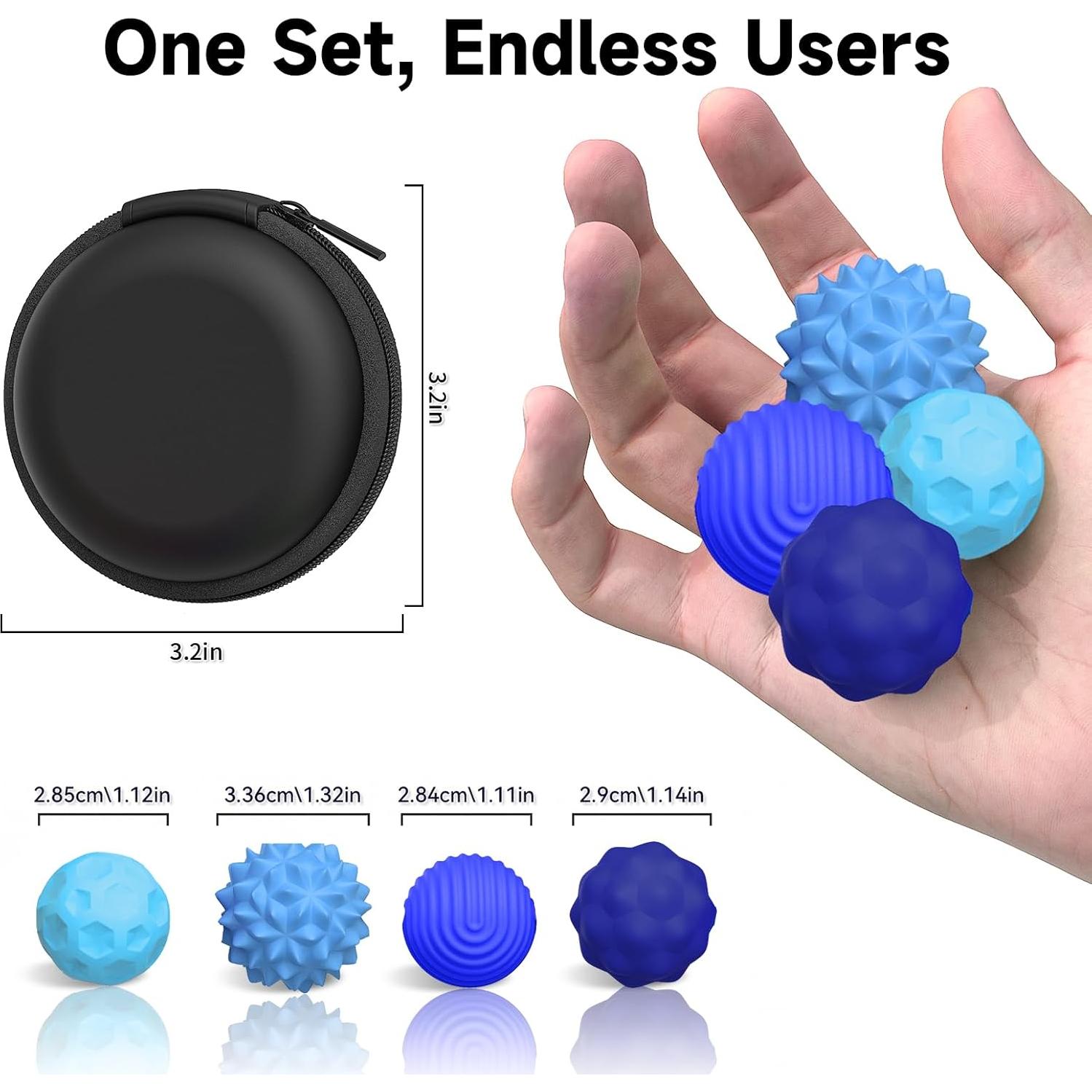 Juguetes Antiestrés Magnéticos VISREFUR 4 PCS Silicona