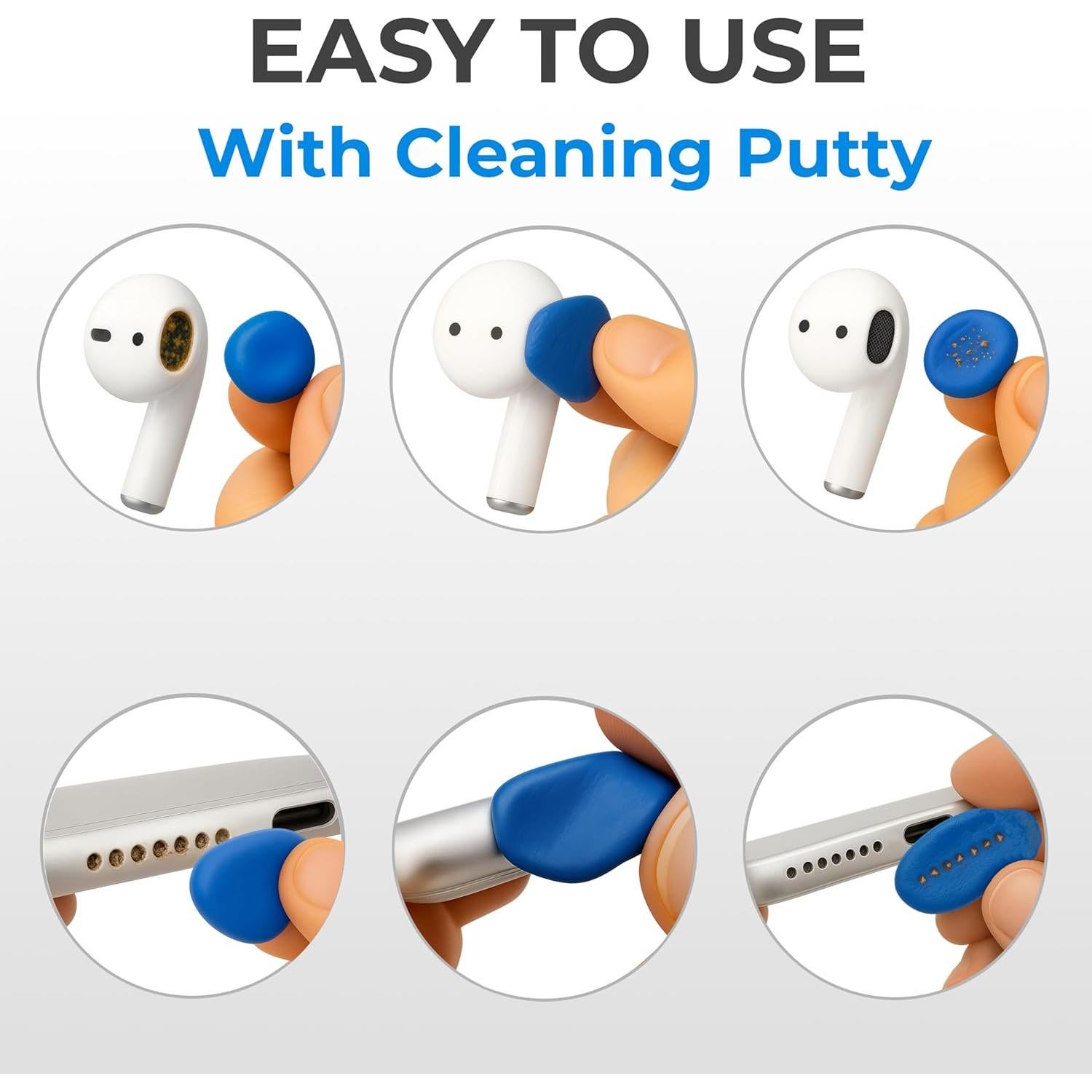 Kit de limpieza para auriculares Tagplus - Putty y herramienta