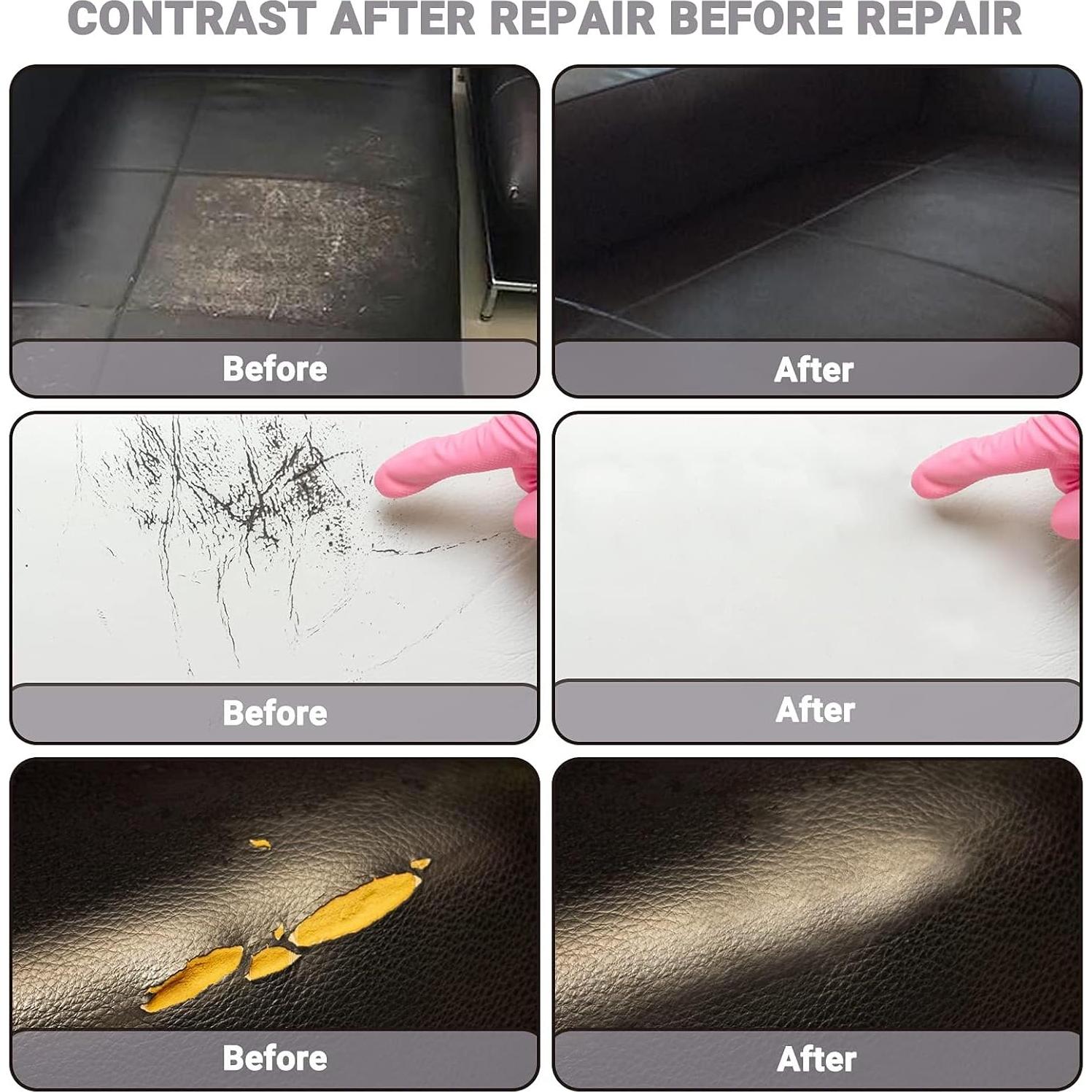 Kit de Reparación de Cuero Kenbry 12 Colores 20ml