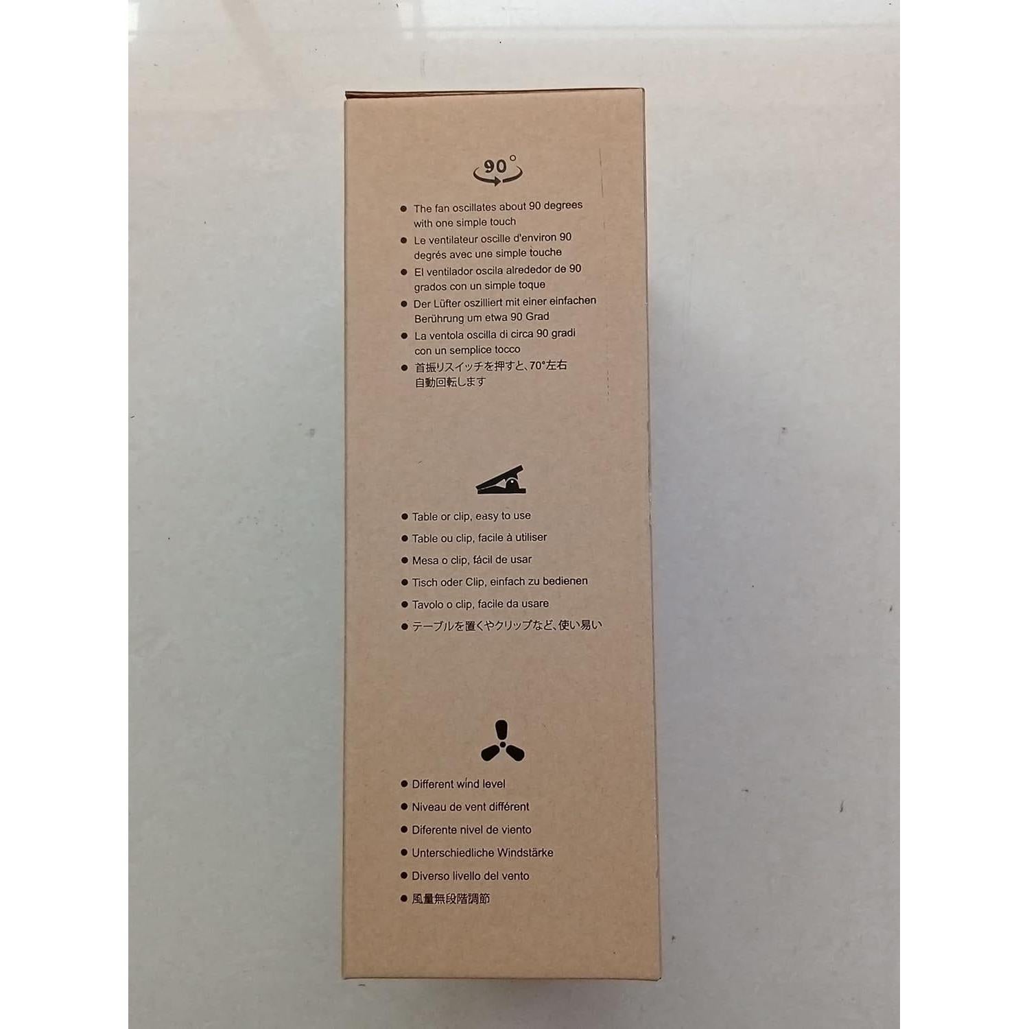 Ventilador de Clip ELZO 5000mAh Oscilante 360° Silencioso