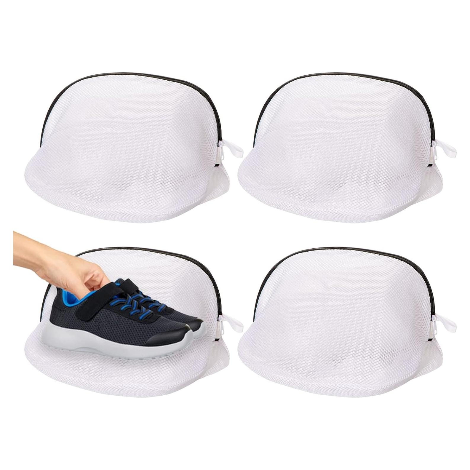 AUTODECO 4 Bolsas de Lavado para Zapatos Malla 25x40 cm