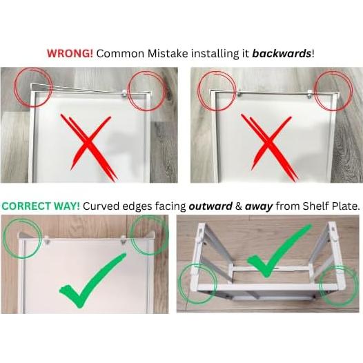 Organizador Bajo Estante Expandible Luxelife - 2 Piezas, Blanco