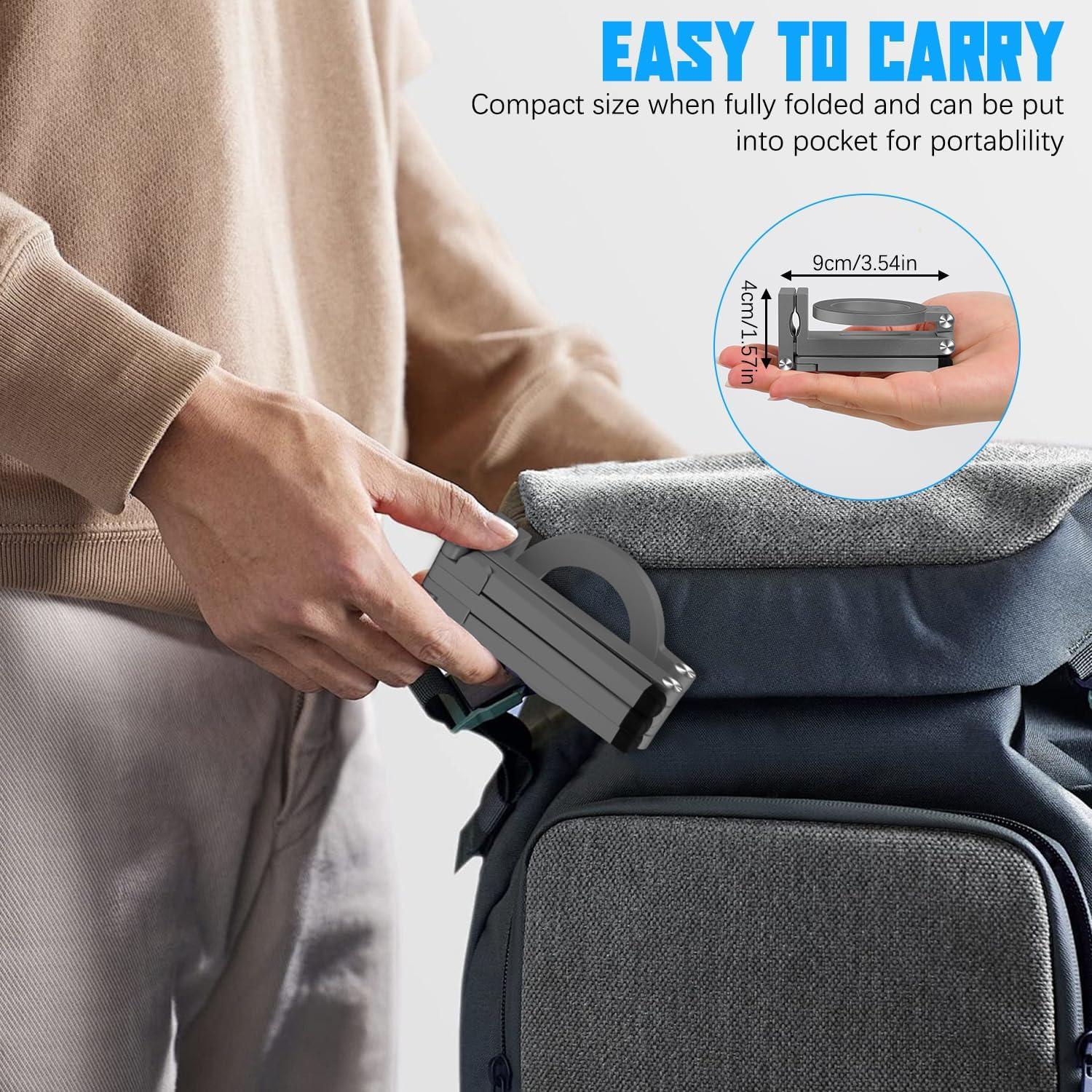 Soporte de trípode magnético FunApricity para teléfono gris