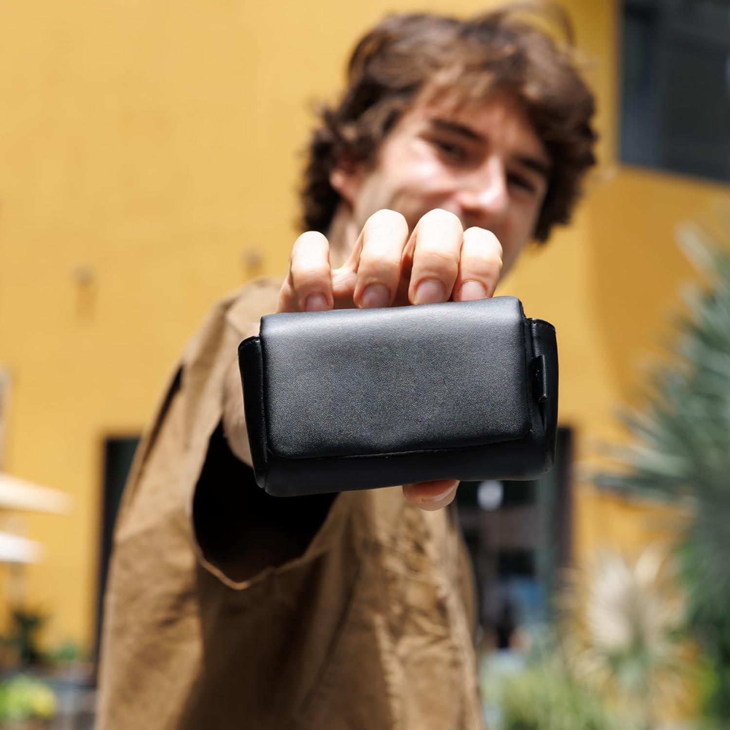 Funda de Cuero Compacta para Cámara Canon PowerShot y Sony RX100