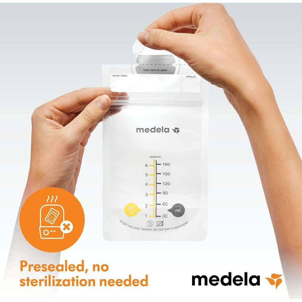 Medela 25 Bolsas de Almacenamiento de Leche Materna 180 ml