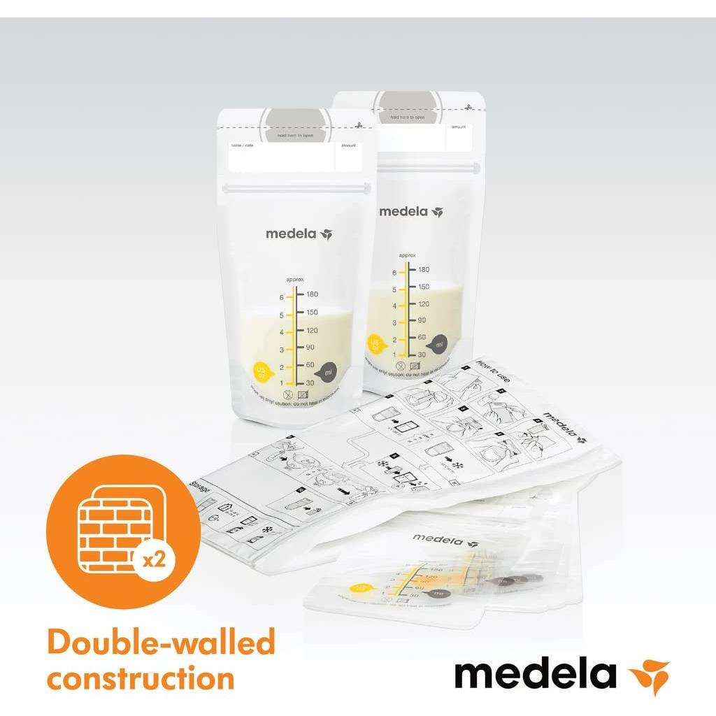 Medela 25 Bolsas de Almacenamiento de Leche Materna 180 ml