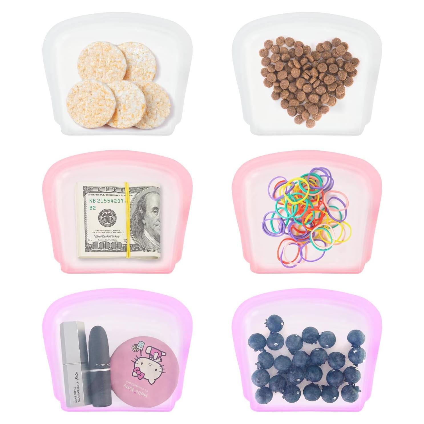 Bolsas de Silicona Reutilizables KVK - 6 Paquetes 198ml