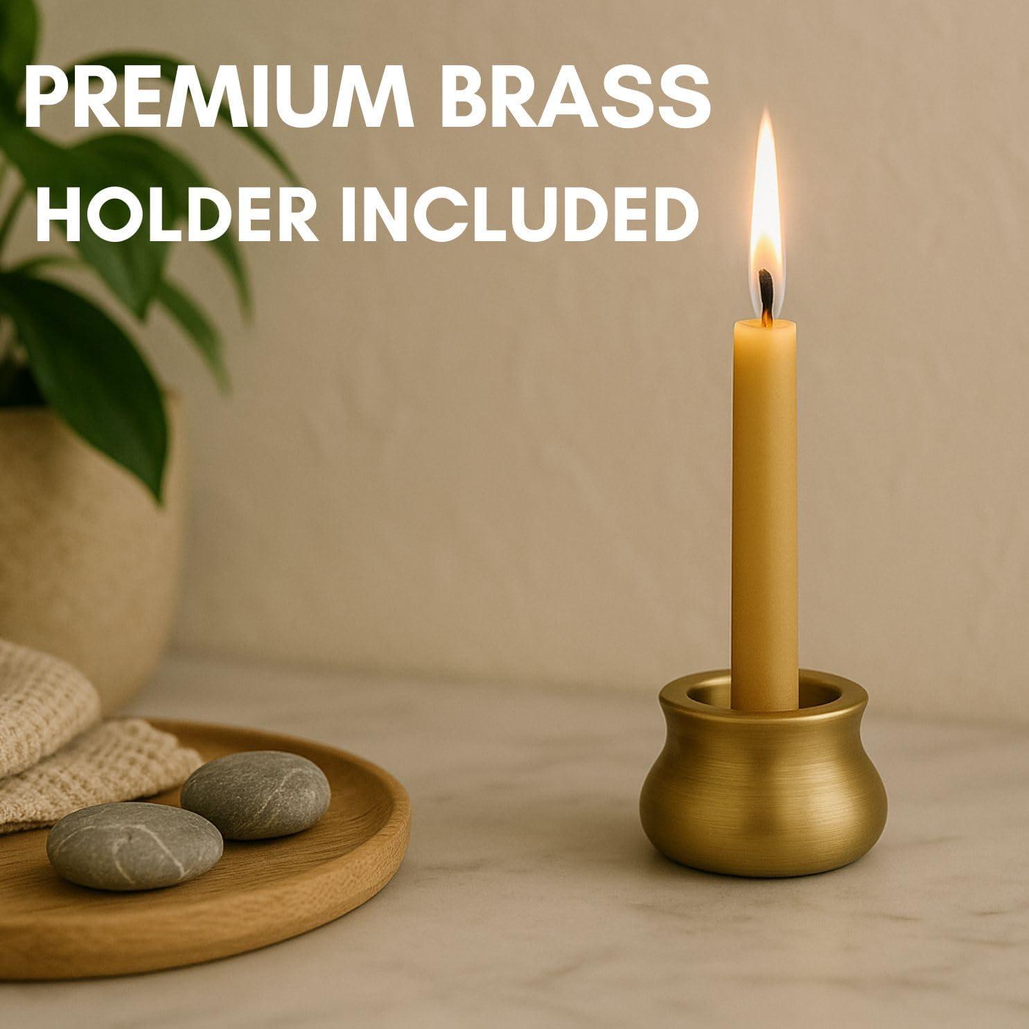 Set de Velas de Meditación Luxora 30pcs Cera de Abeja Pura