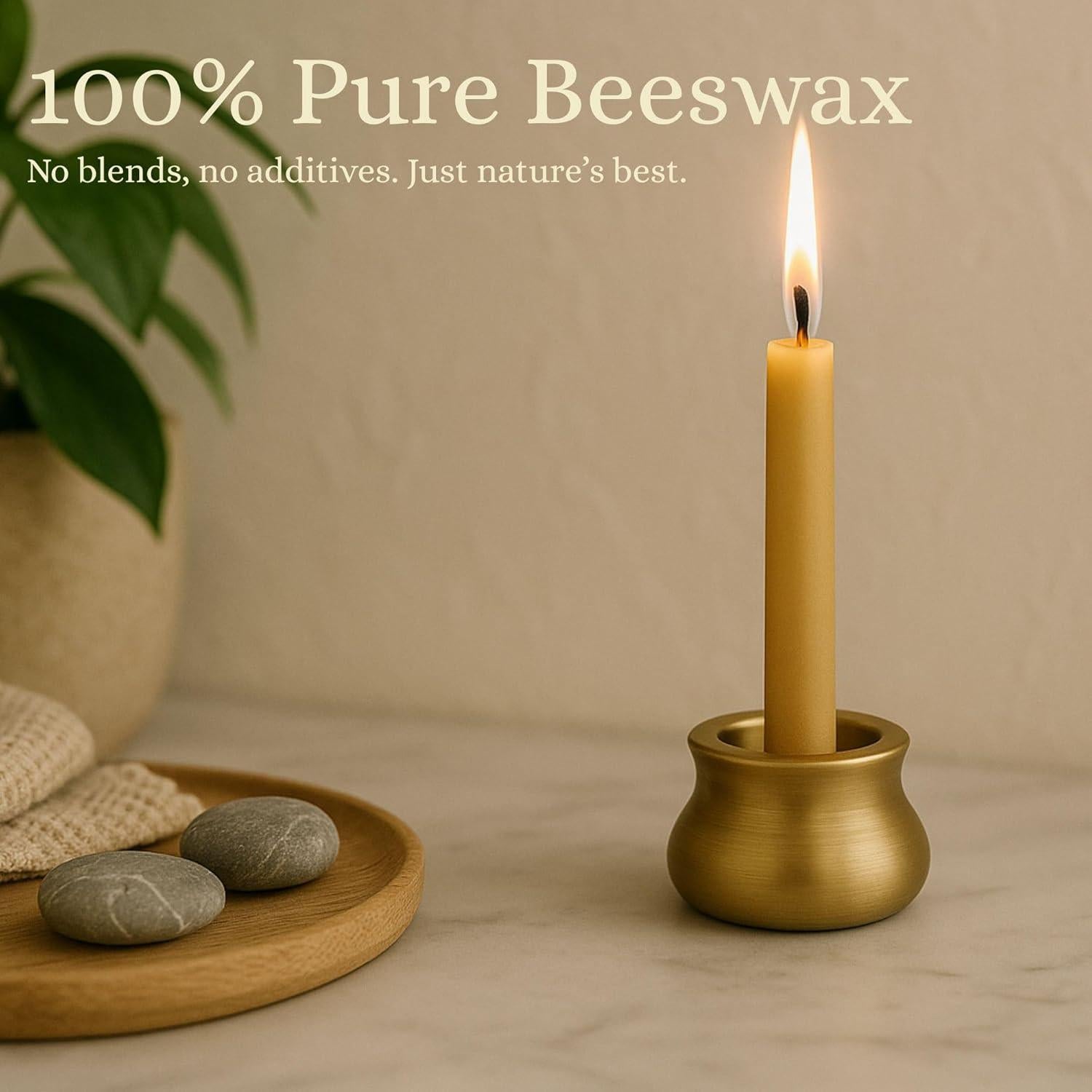 Set de Velas de Meditación Luxora 30pcs Cera de Abeja Pura