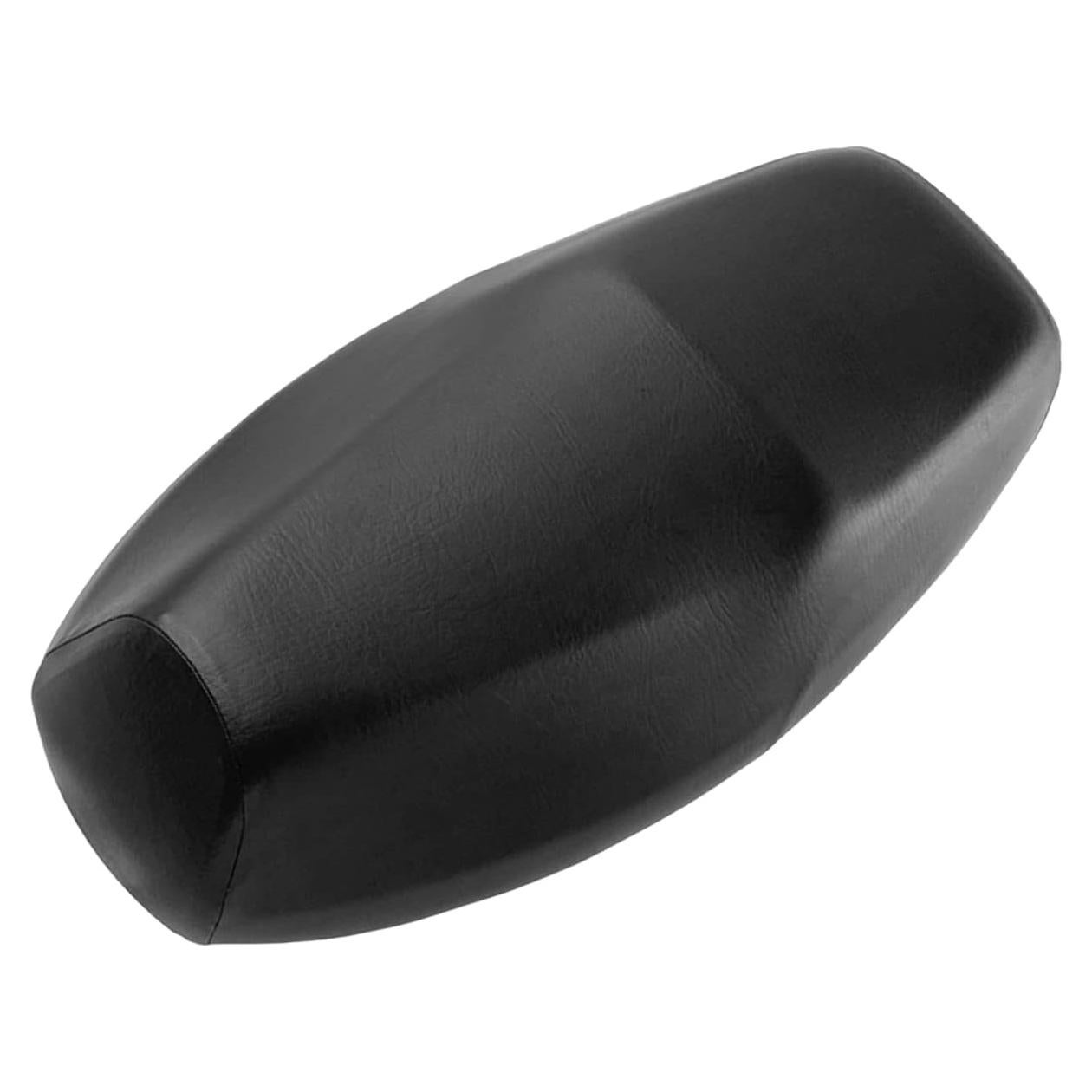 Universal Motorbike Seat Cover with Elastic, Breathable PU Leather Rain Seat Protector for Most Motorcycle Scooter Seat (Black Universal)