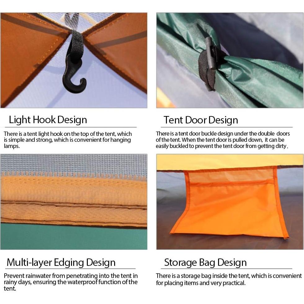 Tienda de Camping Automática LHLHO para 2 Personas Impermeable