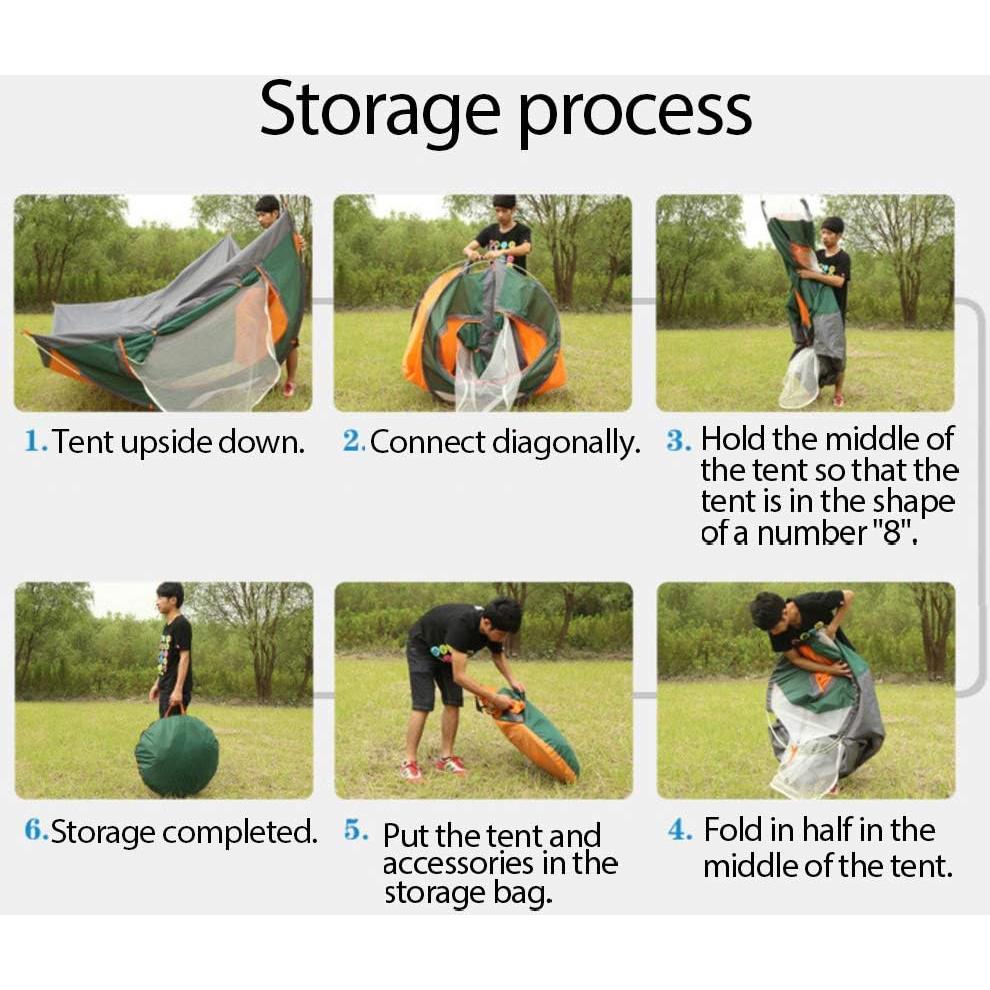 Tienda de Camping Automática LHLHO para 2 Personas Impermeable