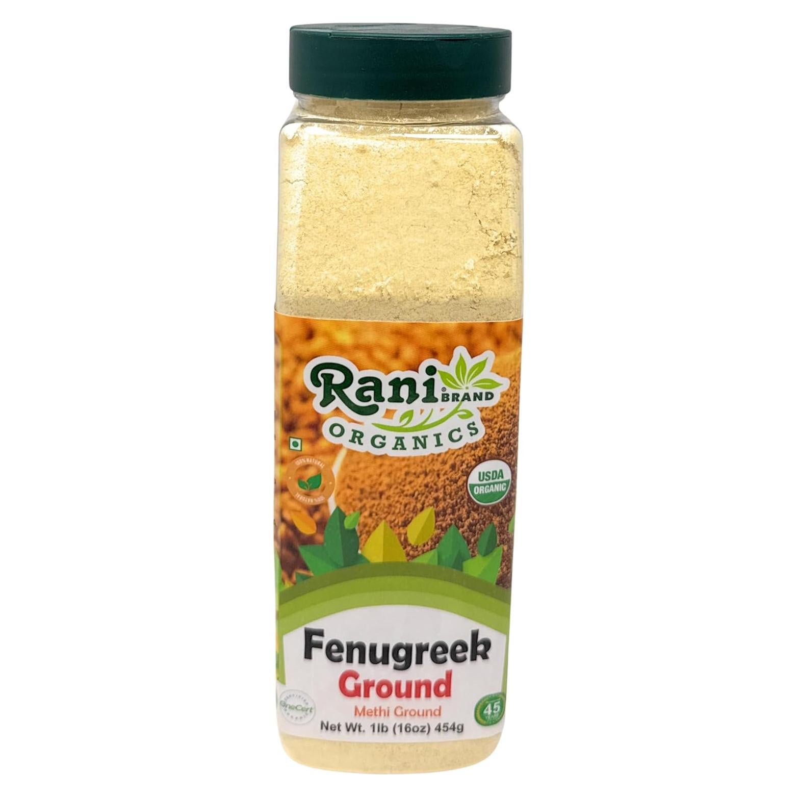 Polvo de Fenogreco Orgánico Rani 454g - Sin Conservantes