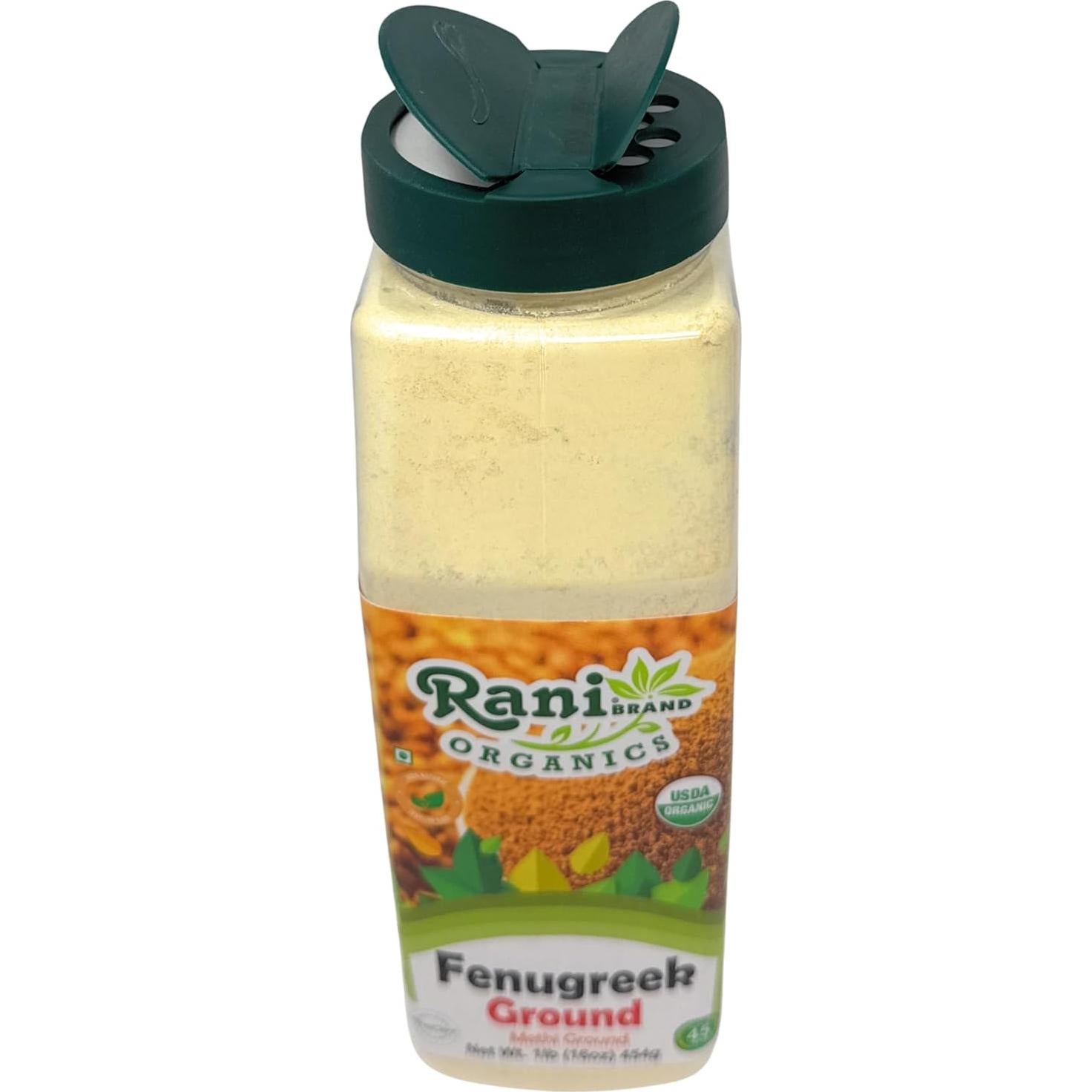 Polvo de Fenogreco Orgánico Rani 454g - Sin Conservantes