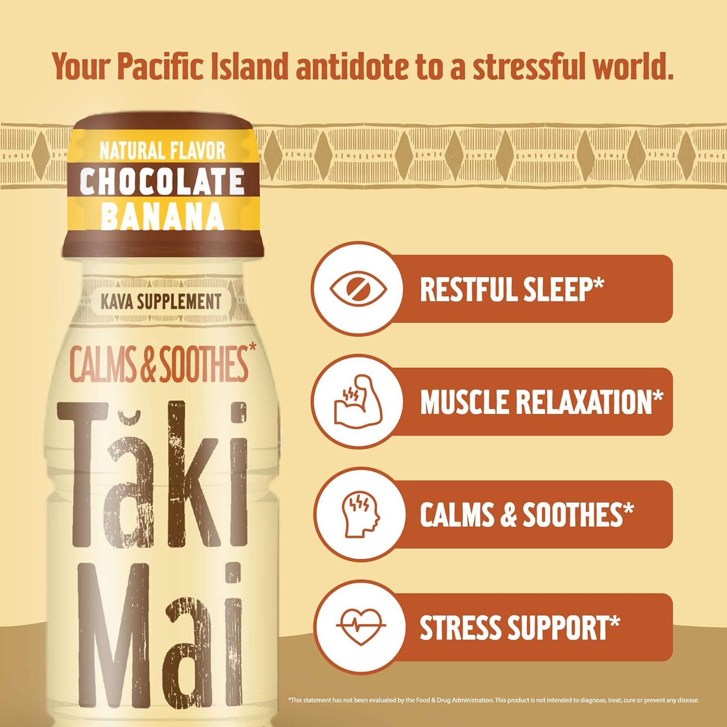 Taki Mai Kava Kava Chocolate Banana 6 Shots 443.6 ml