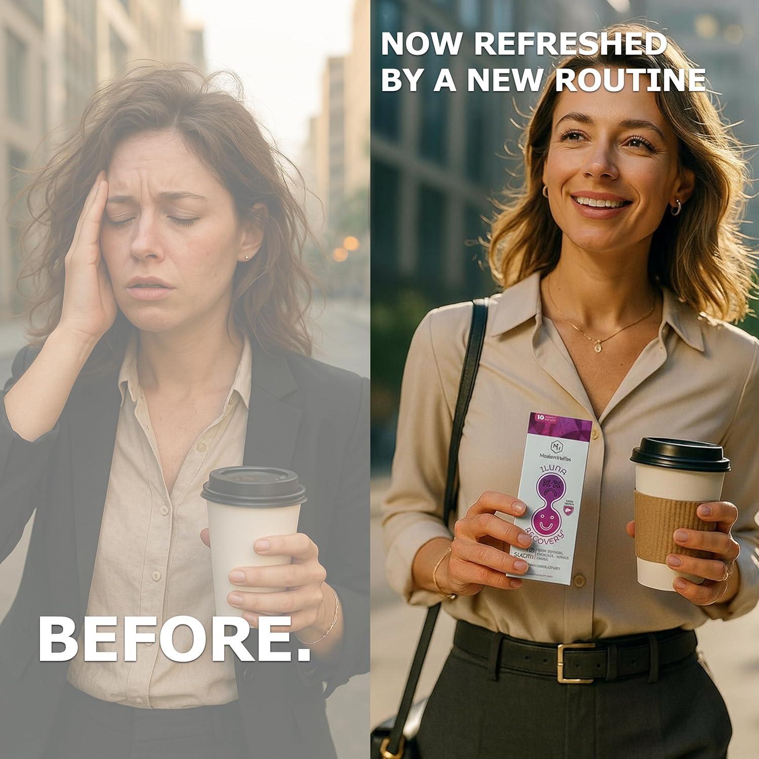 ILUNA Suplemento Natural para Alivio de Resaca - 4 Piedras