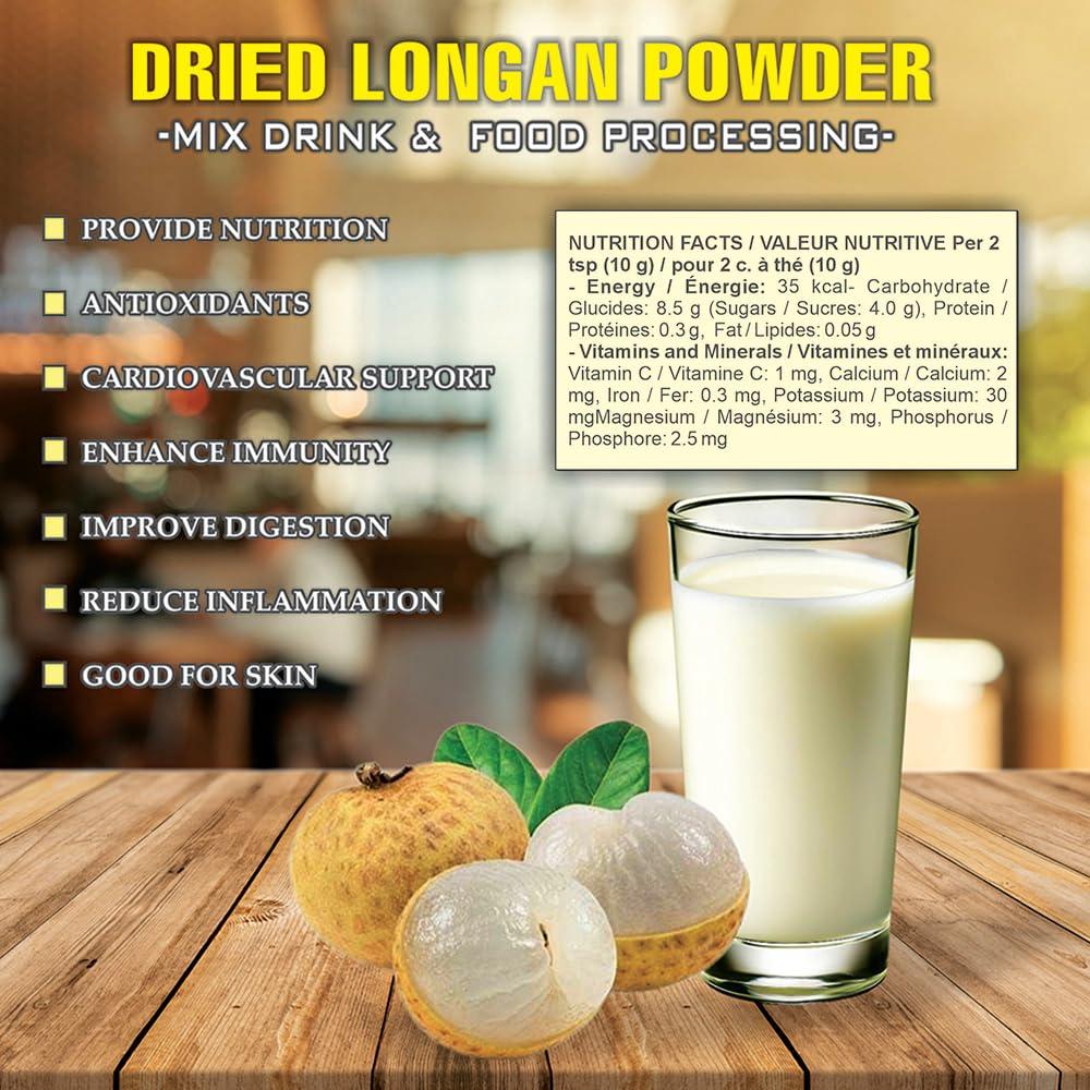 Polvo de Longan Linh Nam 70g - Sabor Natural