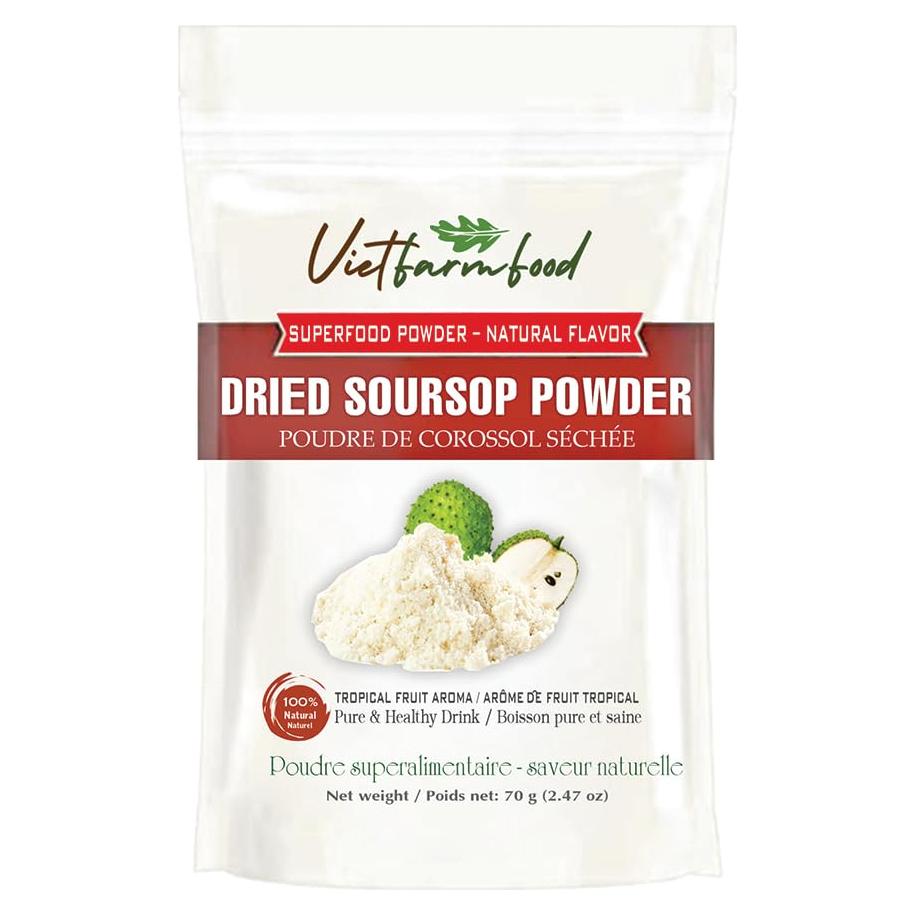 Polvo de Guanábana Liofilizado 70g VIETFARMFOOD - Sin Azúcar