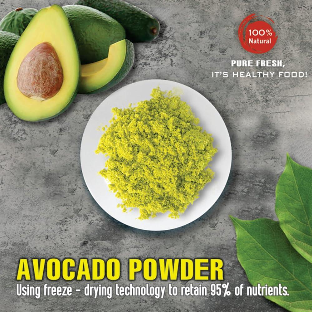 Polvo de Aguacate 70g - Natural, Sin Aceite, Energía Vegetal