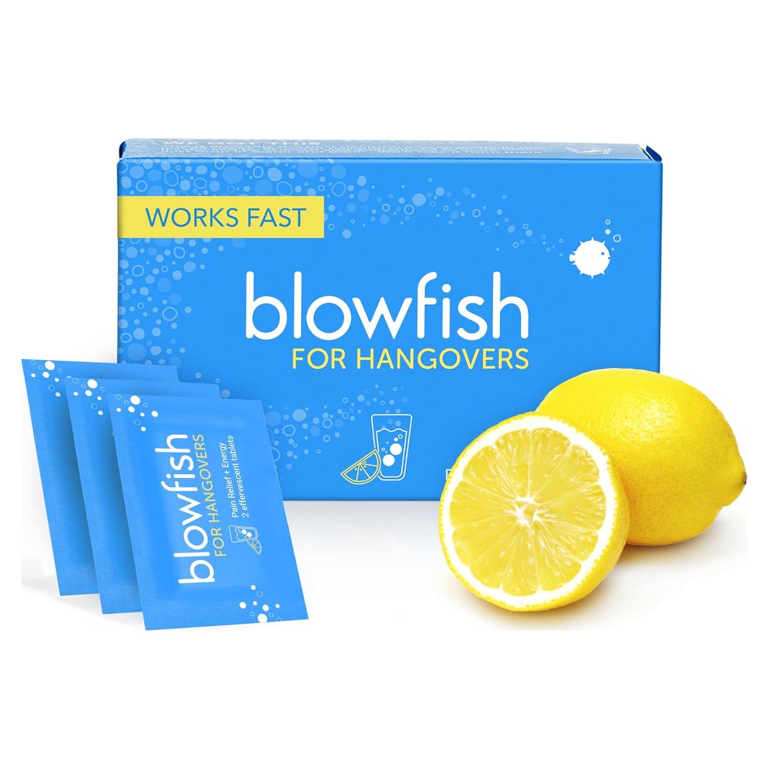 Blowfish para Resacas - Alivio Rápido en 15 Minutos - 12 Tabletas