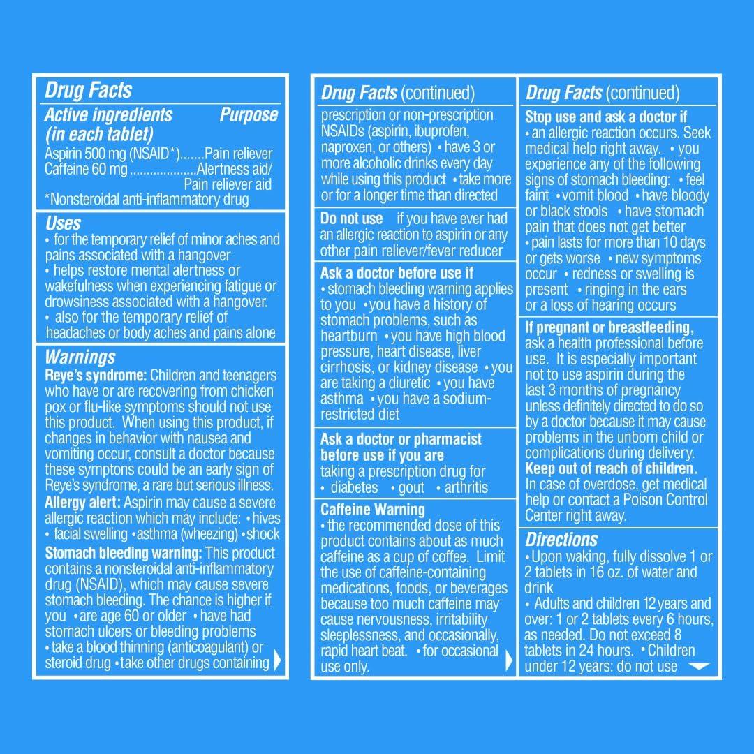 Blowfish para Resacas - Alivio Rápido en 15 Minutos - 12 Tabletas