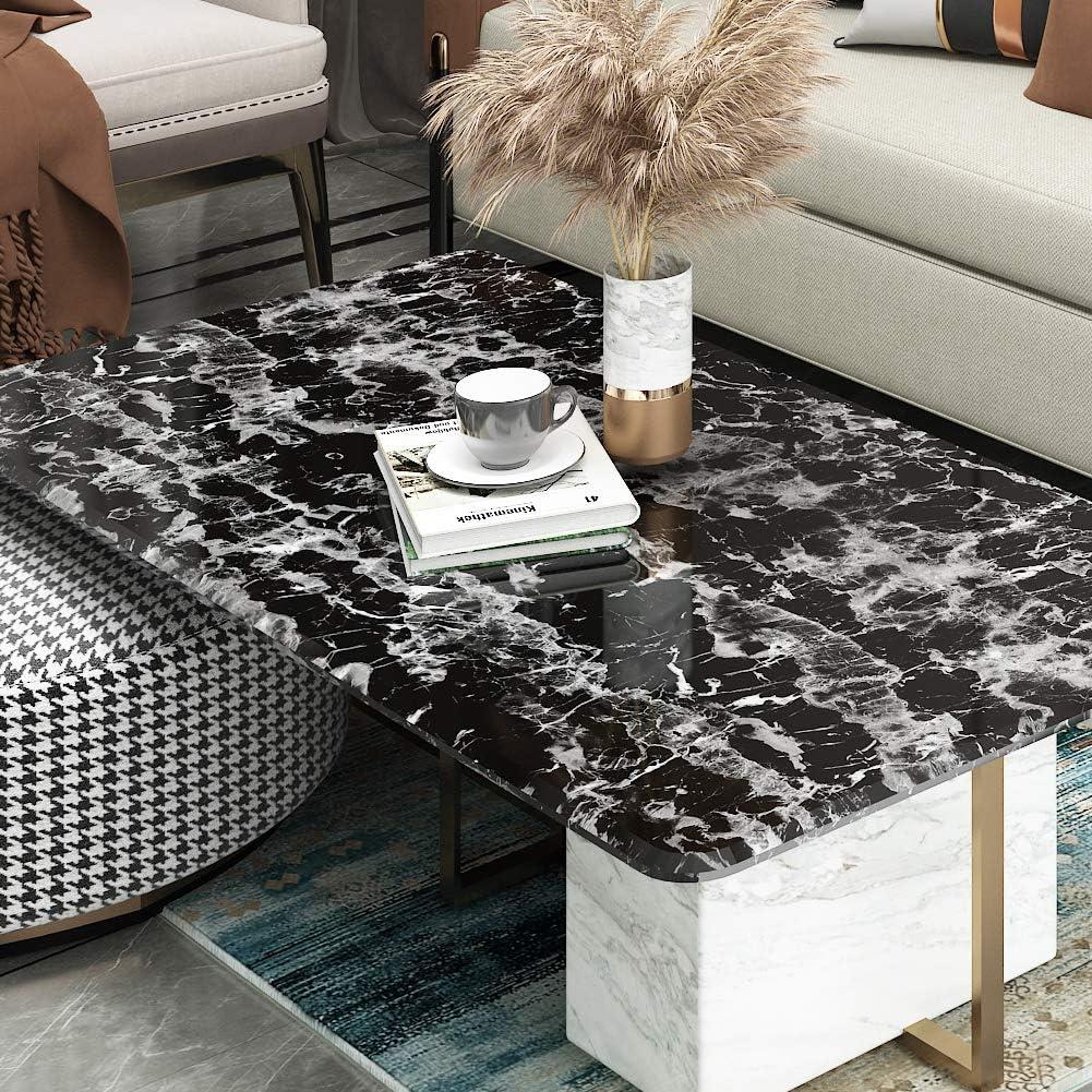 Papel Contacto Autoadhesivo Livelynine Mármol Negro 40x200 cm