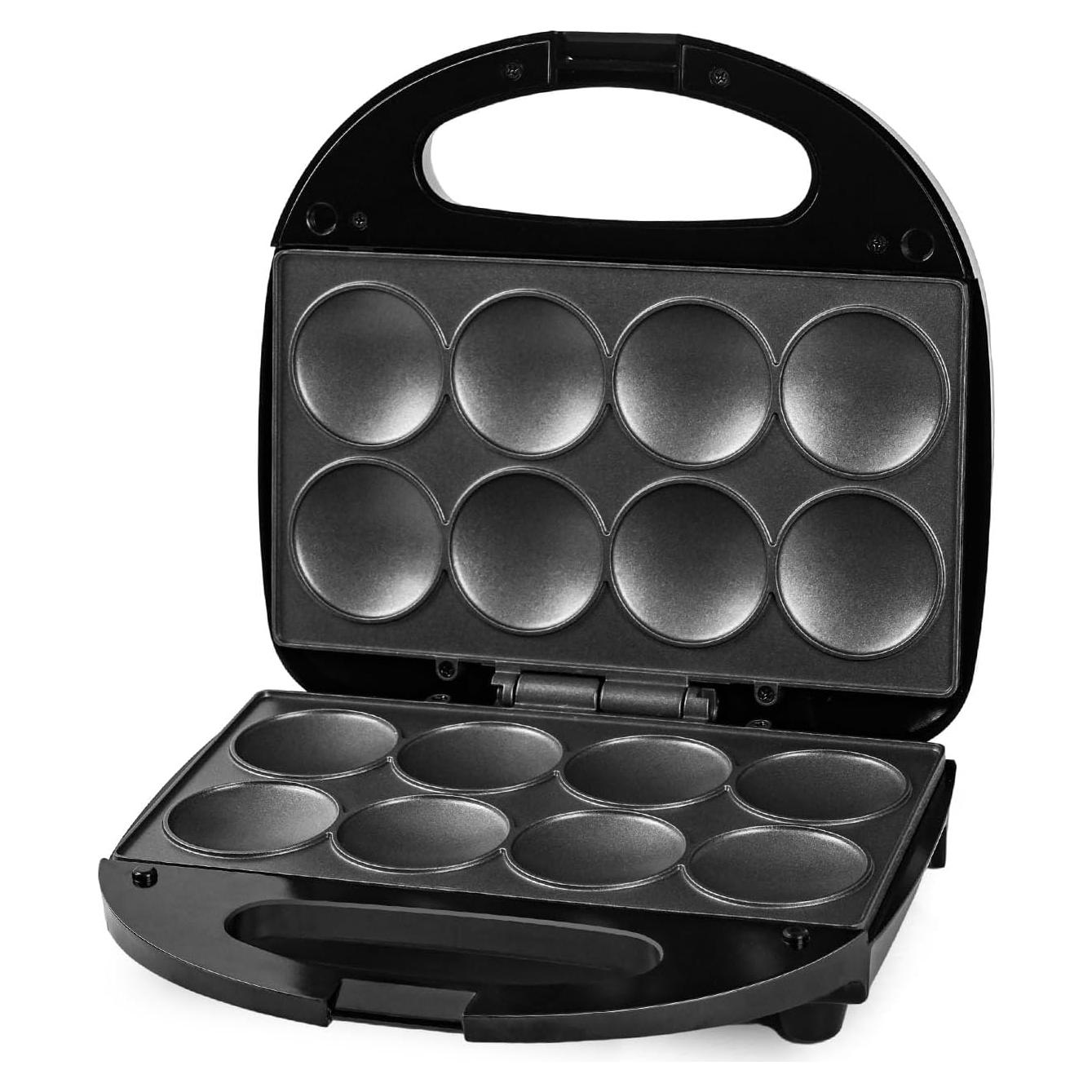 Mini Máquina de Pancakes SISYPHE 750W Antiadherente 8 Pcs