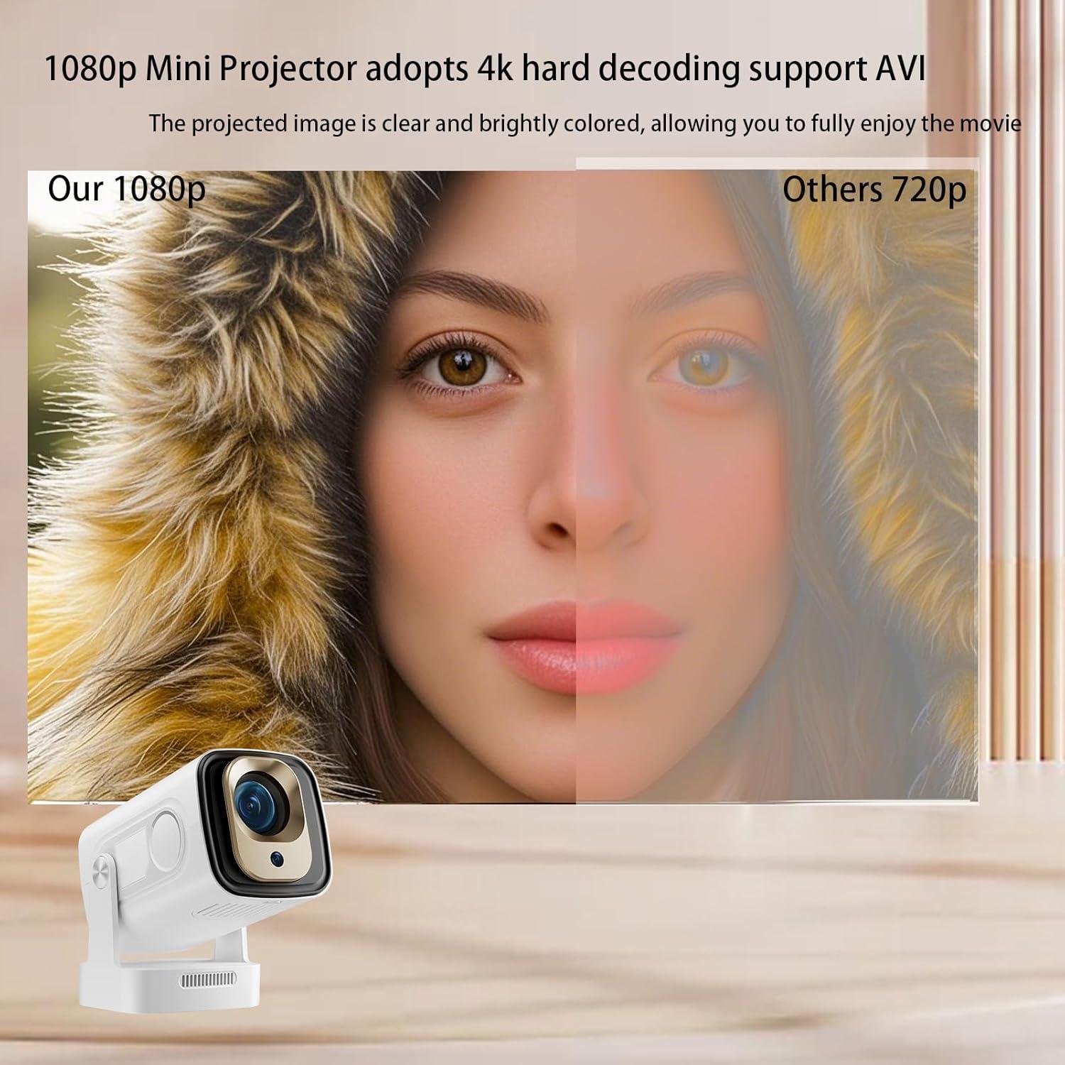 Mini proyector Genérico 1080P WiFi6 Bluetooth 5.4 0.91kg