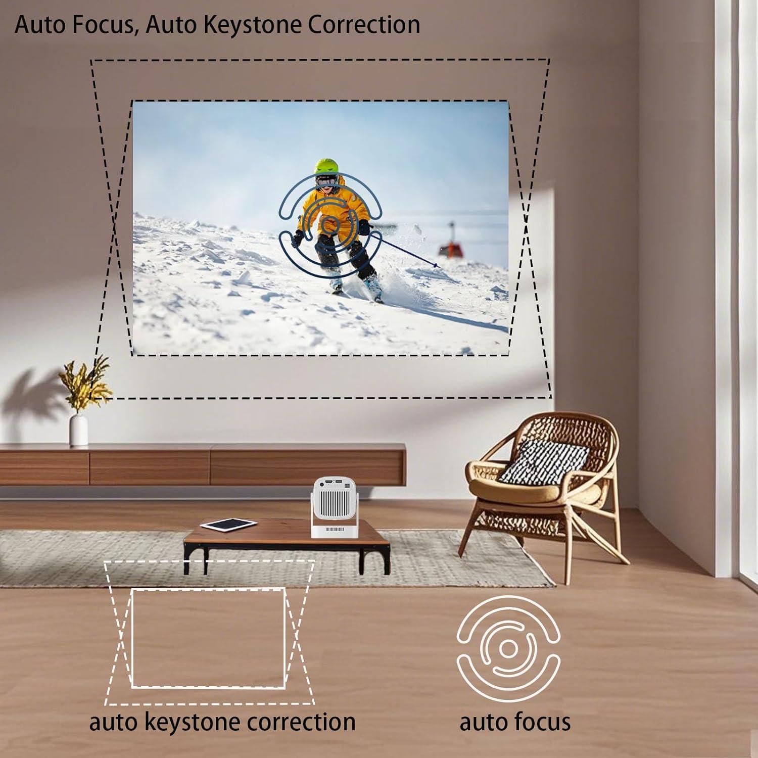 Mini proyector Genérico 1080P WiFi6 Bluetooth 5.4 0.91kg